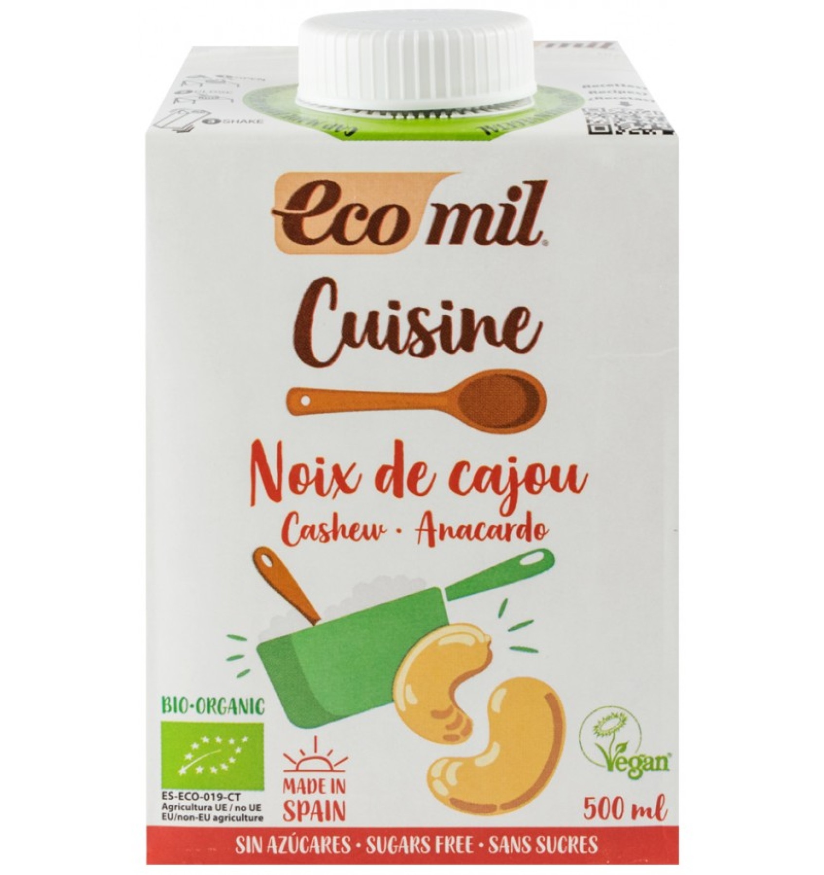 ECO/BIO Crema vegetala (smantana) din caju, 500ml