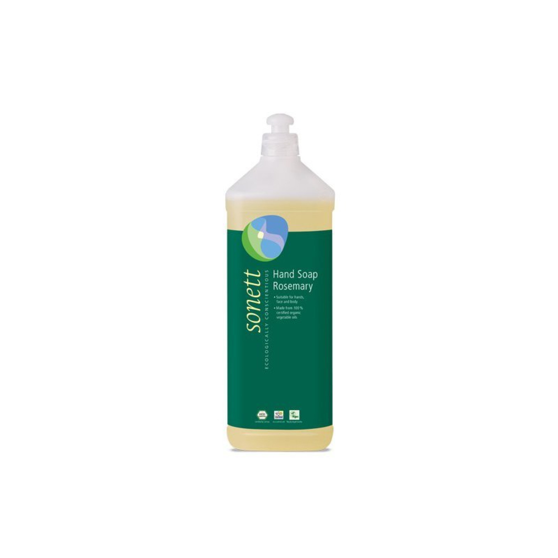 Sapun lichid pentru maini cu rozmarin ecologic 1l Sonett