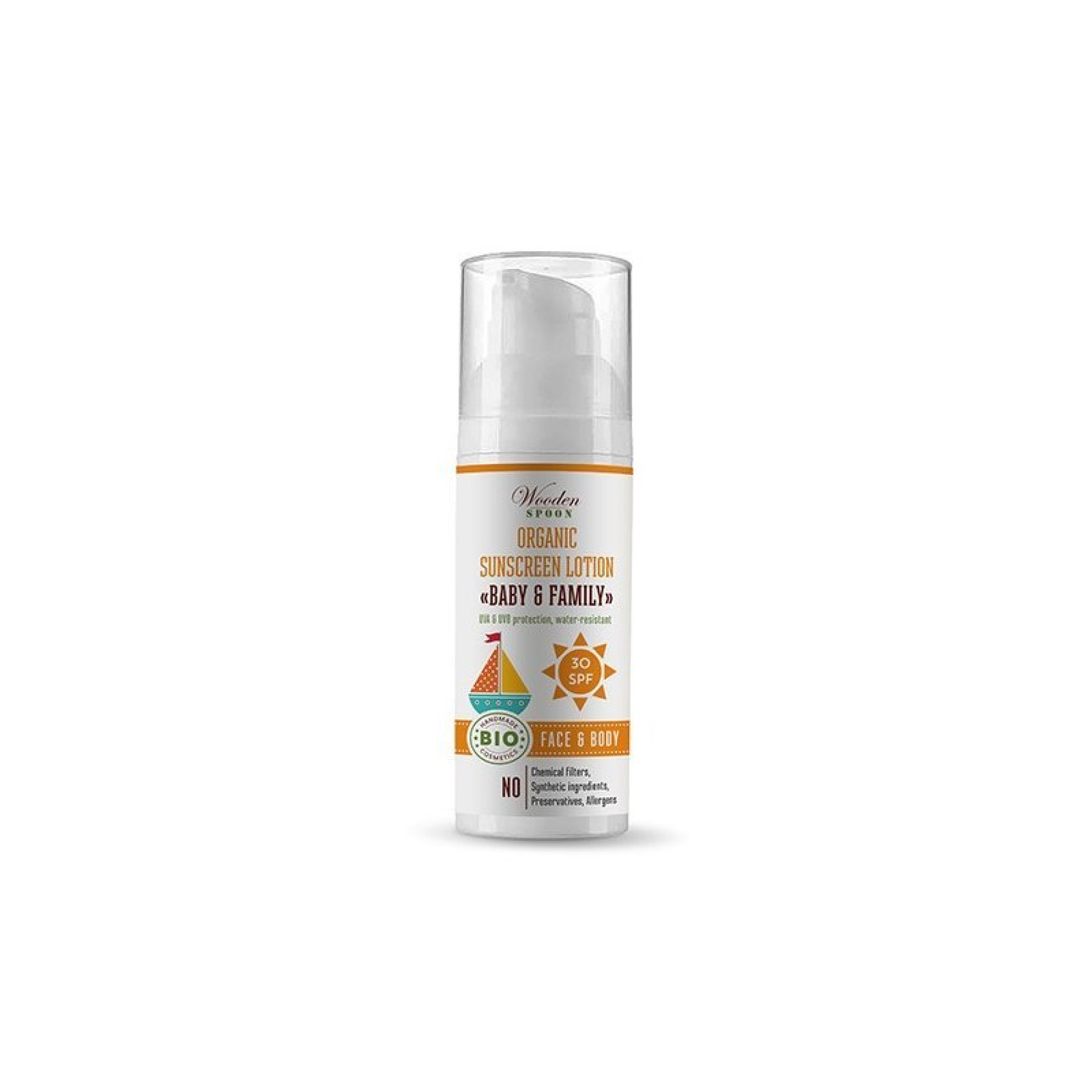 Lotiune protectie solara spf 30 ecologica 50ml Wooden Spoon