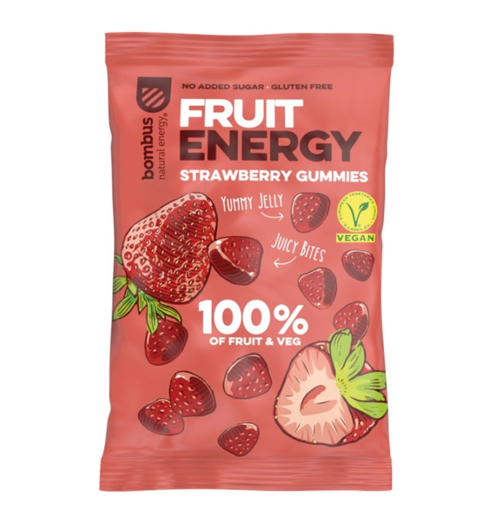 Jeleuri de fructe cu capsuni, 35 g