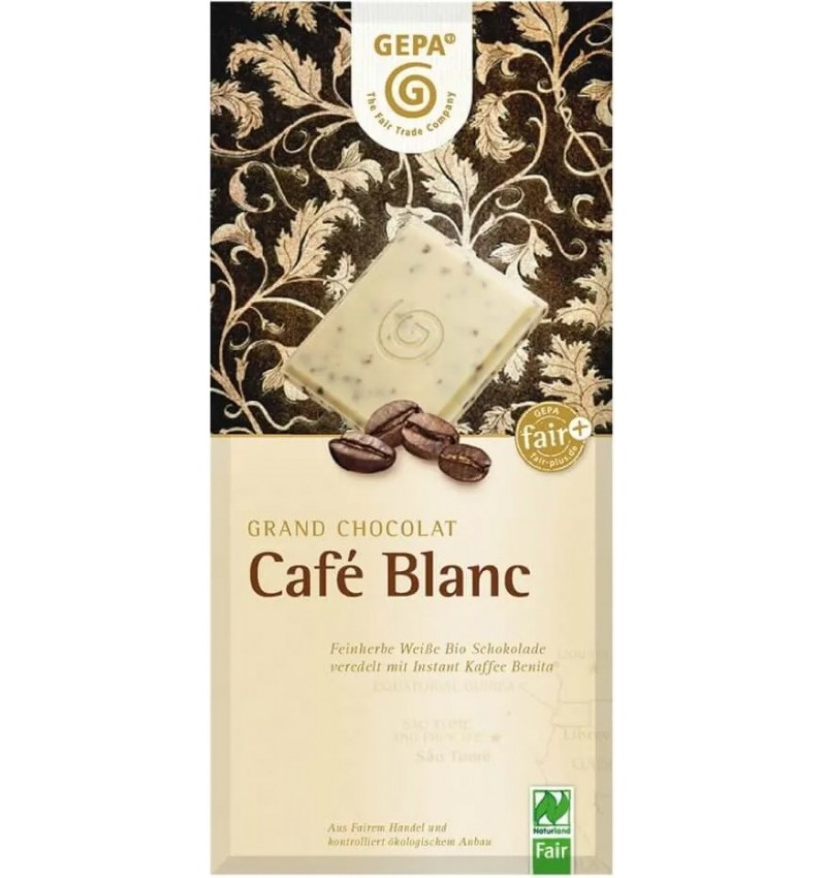 Ciocolata alba cu cafea Cafe Blanc,Bio 100 g