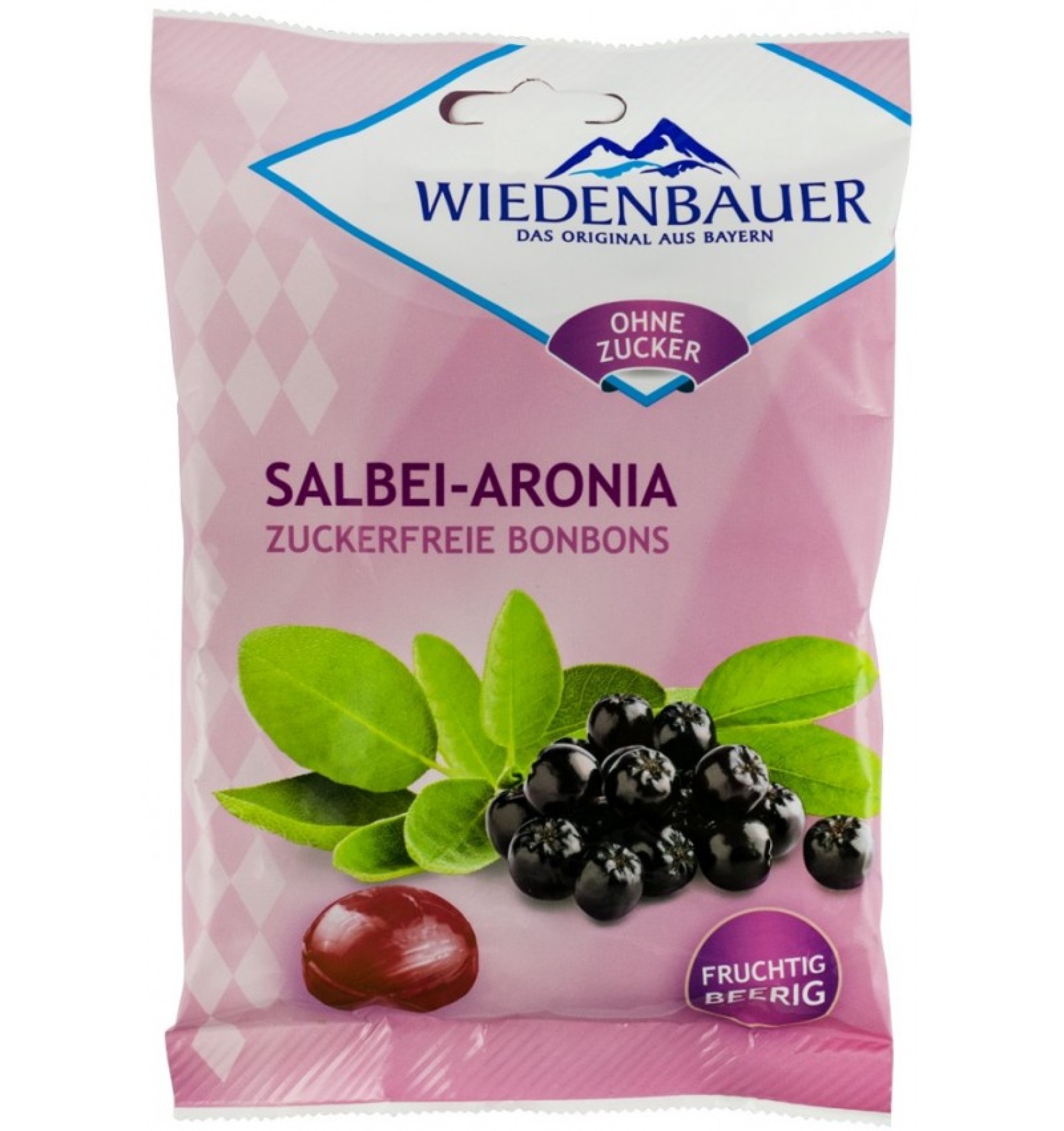 BOMBOANE FARA ZAHAR CU SALVIE SI ARONIA, 75G