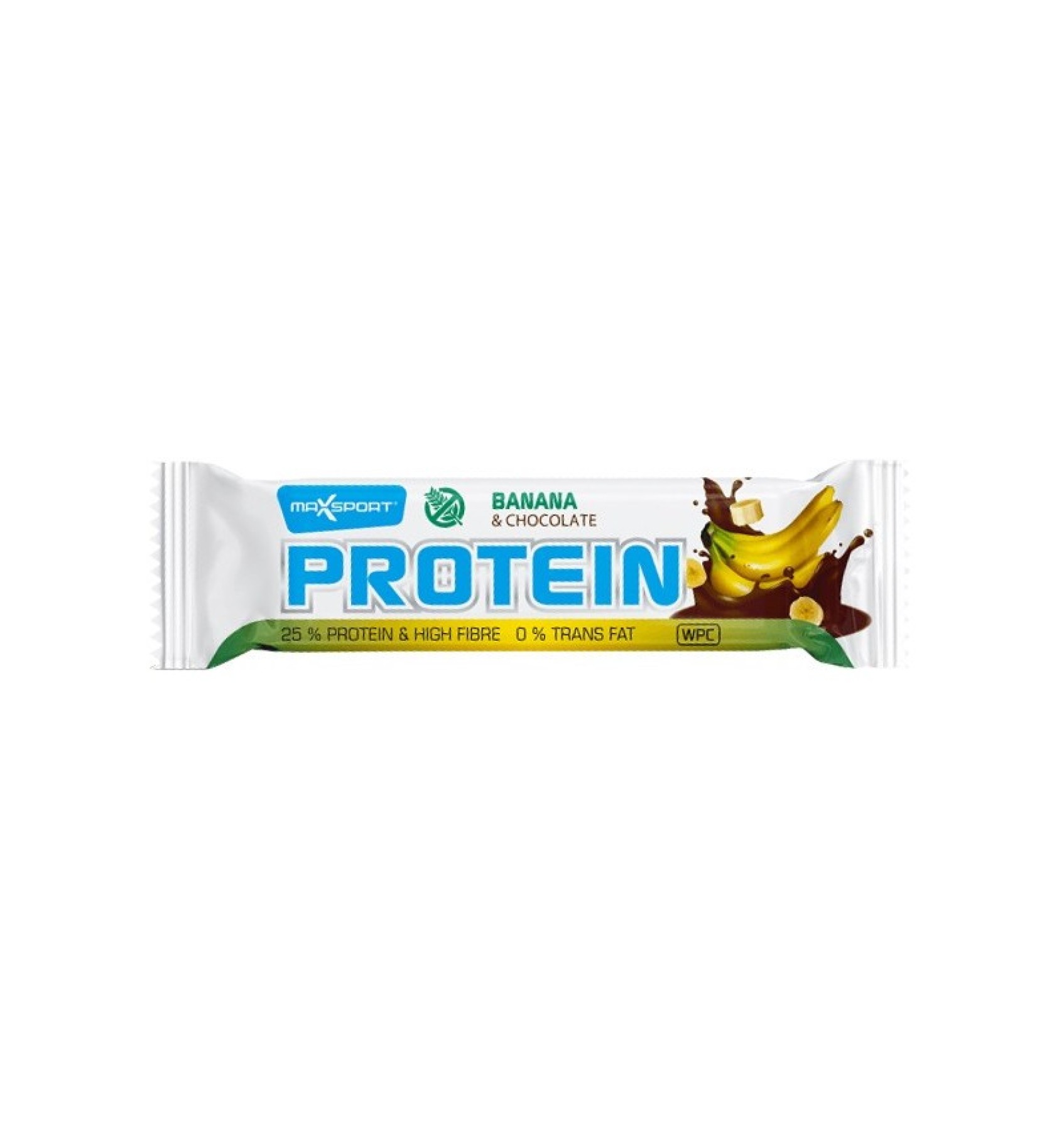 Baton proteic cu banane si ciocolata, 50 g
