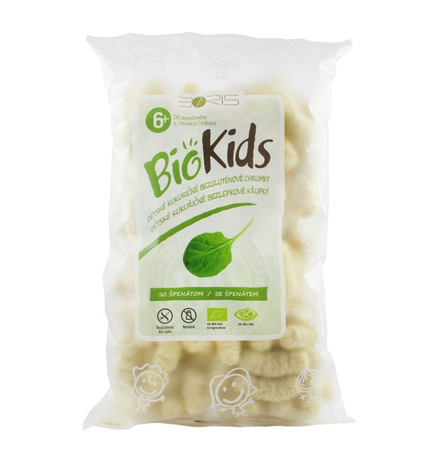 Pufuleti BIO cu spanac, 55 g