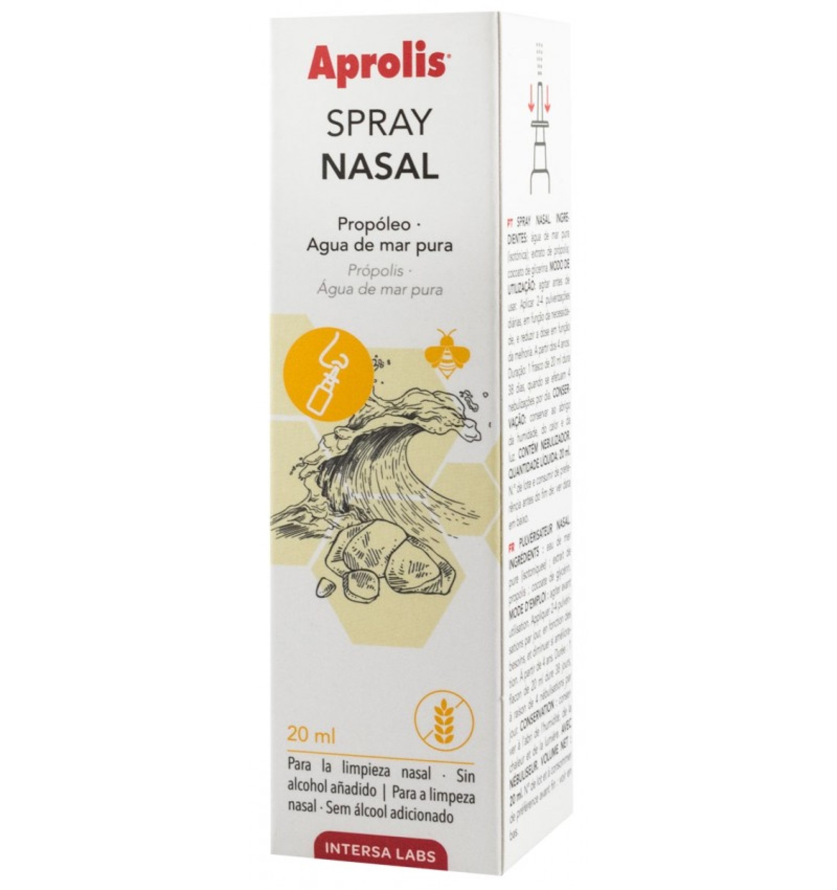 Spray nazal cu extract de propolis si apa de mare, 20 ml