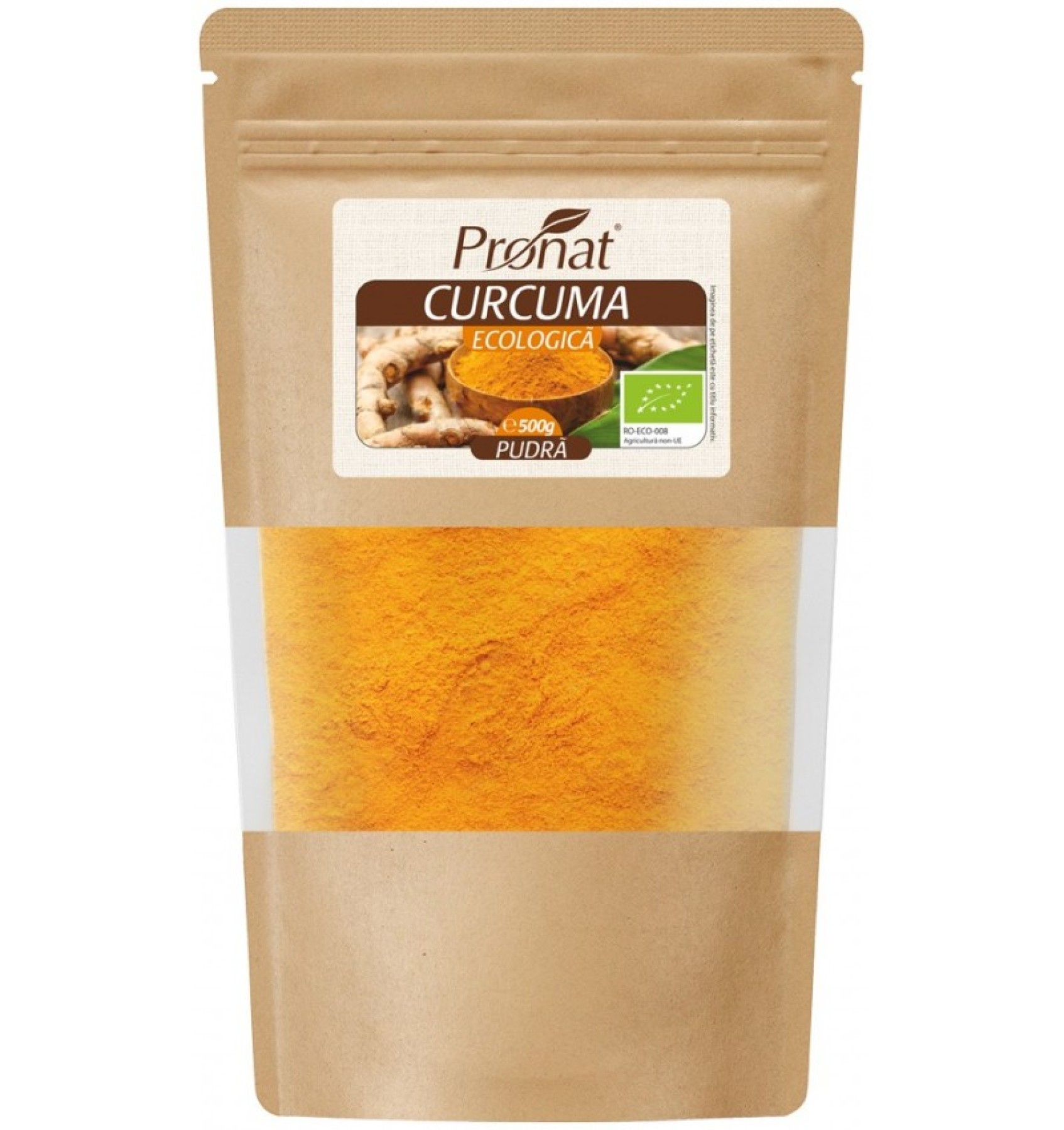 Curcuma bio pudra, 500g