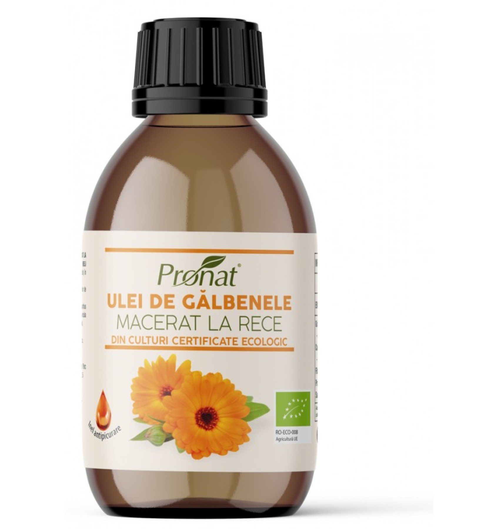 Ulei BIO de galbenele macerat la rece, 100 ml
