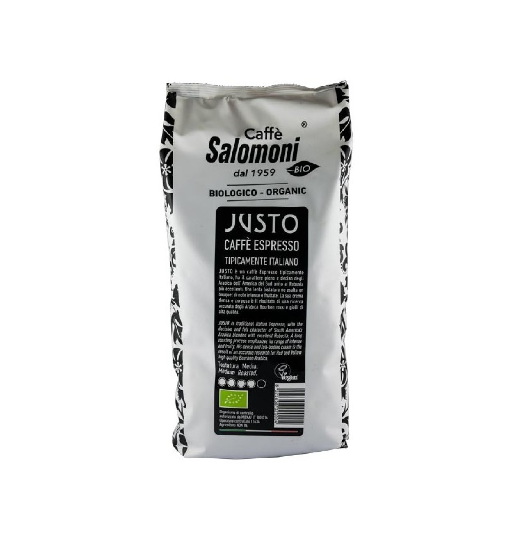 Cafea boabe BIO Italian Espresso 1 kg