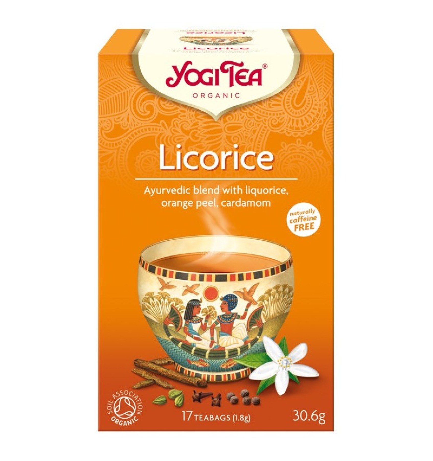 Ceai Bio LEMN DULCE, 17 pliculete 30.6g Yogi