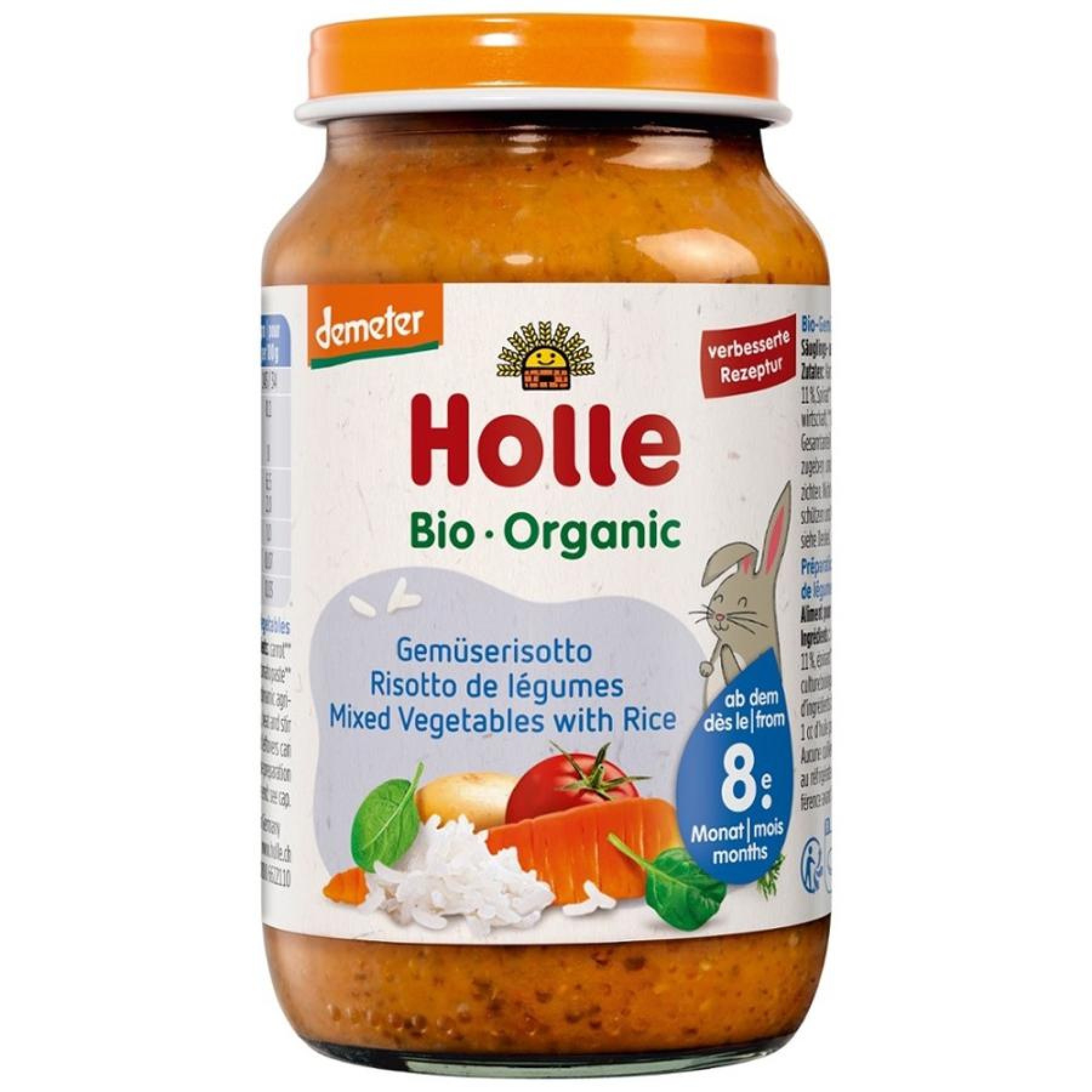 Risotto bio cu legume pentru copii 8 luni - 220 g