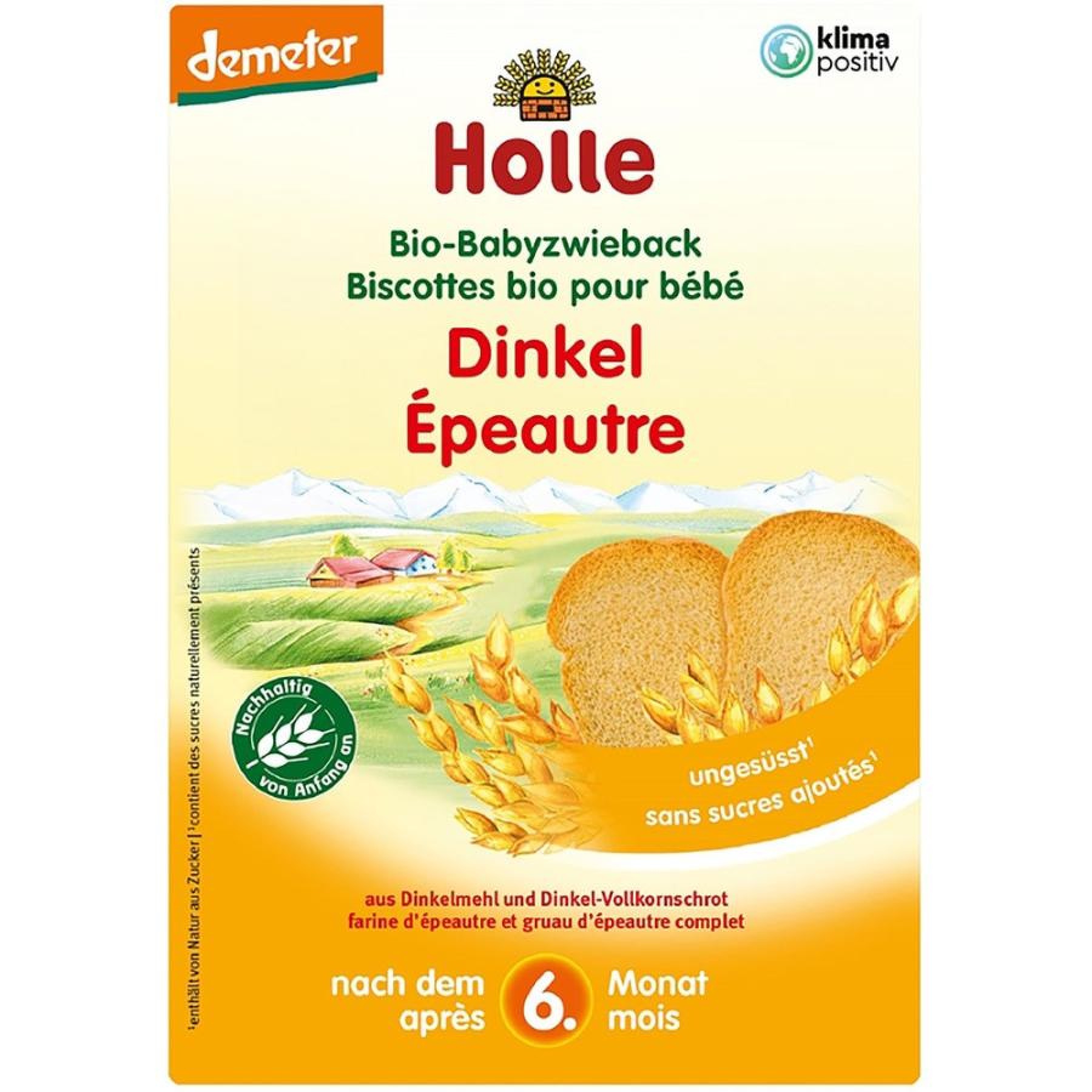 Pesmeti din grau spelta pentru copii 6 luni, eco - 200 g