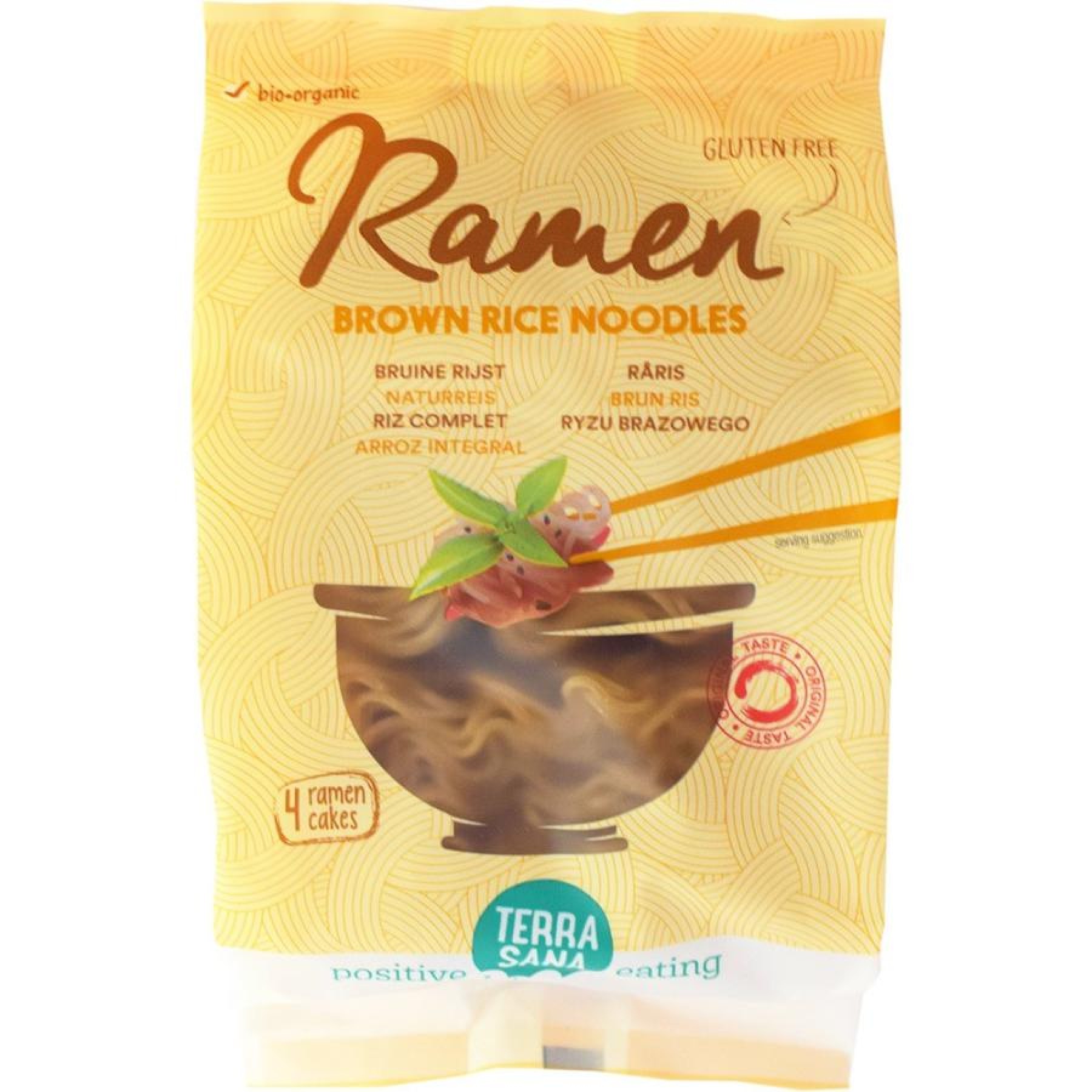 Taitei din orez brun fara gluten, eco - 280 g