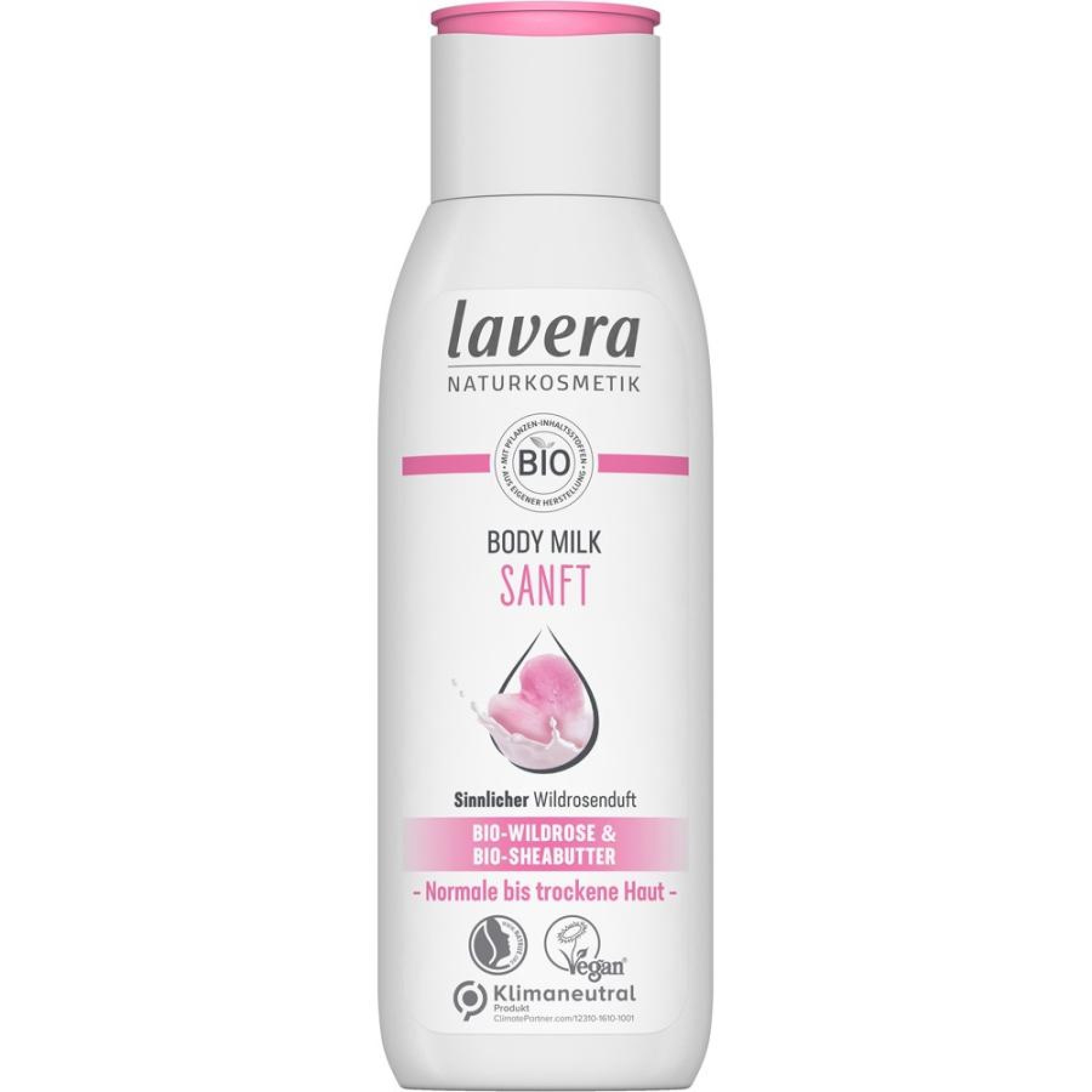 Lapte de corp cu trandafir salbatic si unt de shea bio - 200 ml