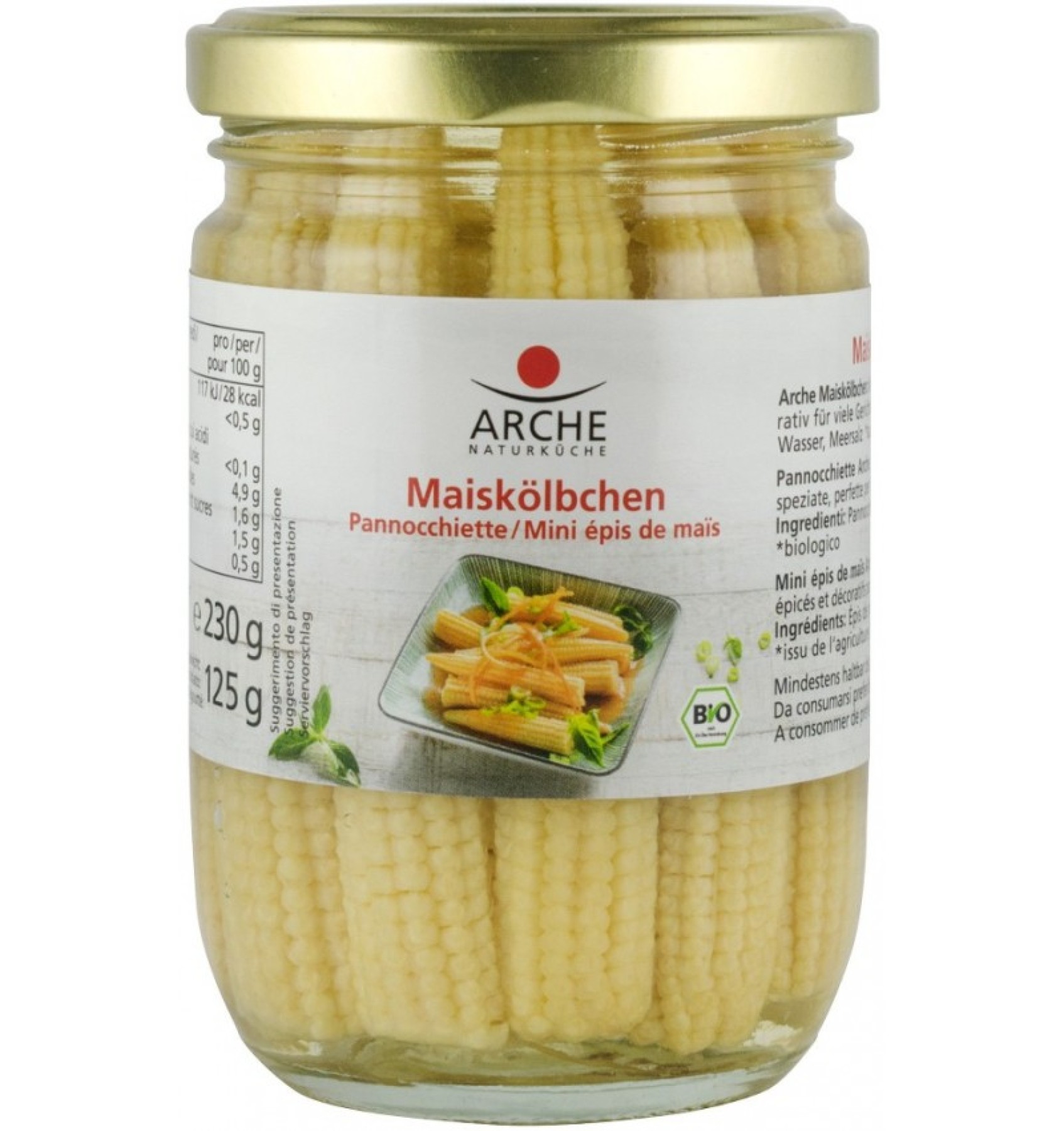 MINI PORUMB BIO IN SARAMURA, 230 G