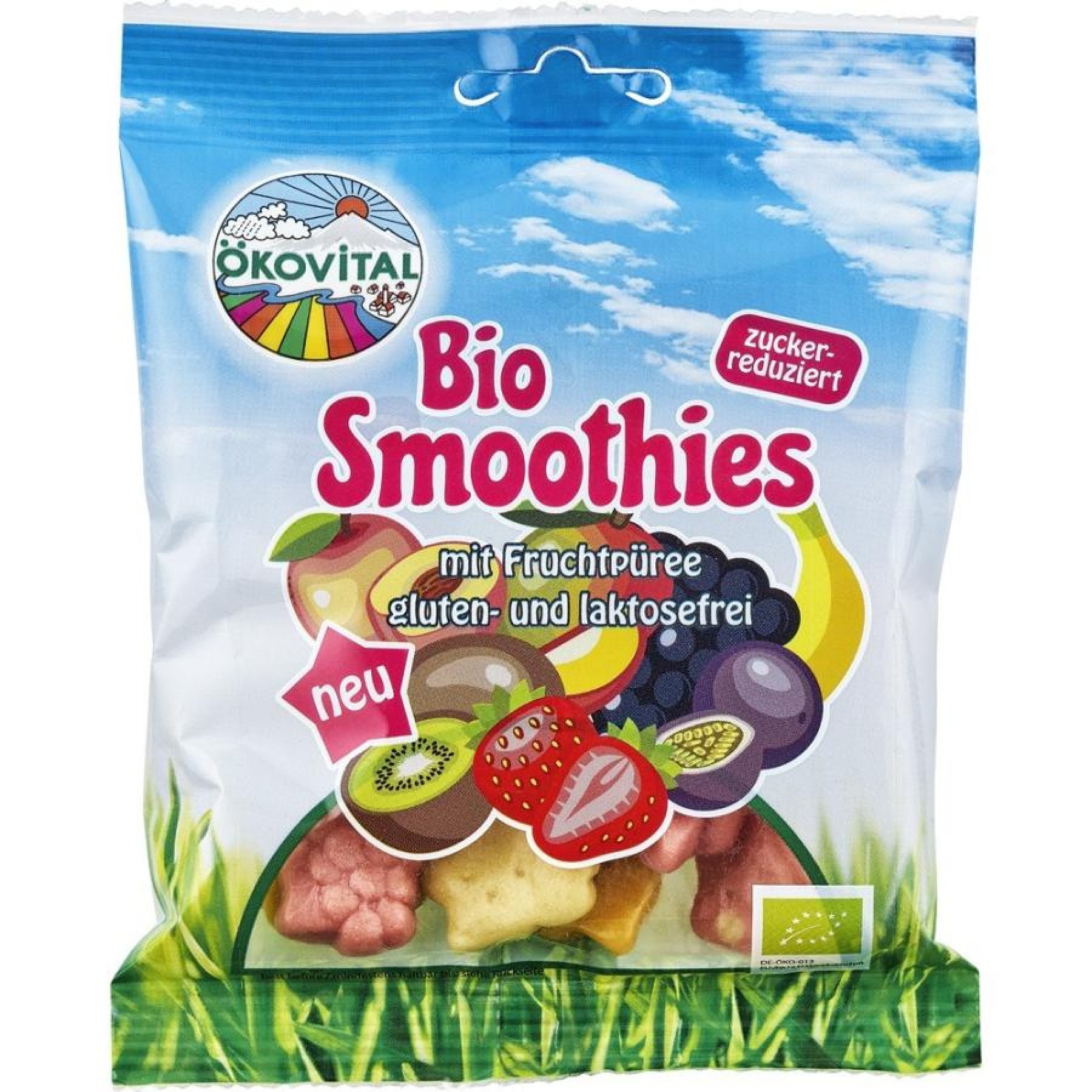 Jeleuri din piure de fructe fara gluten si lactoza, eco - 80 g