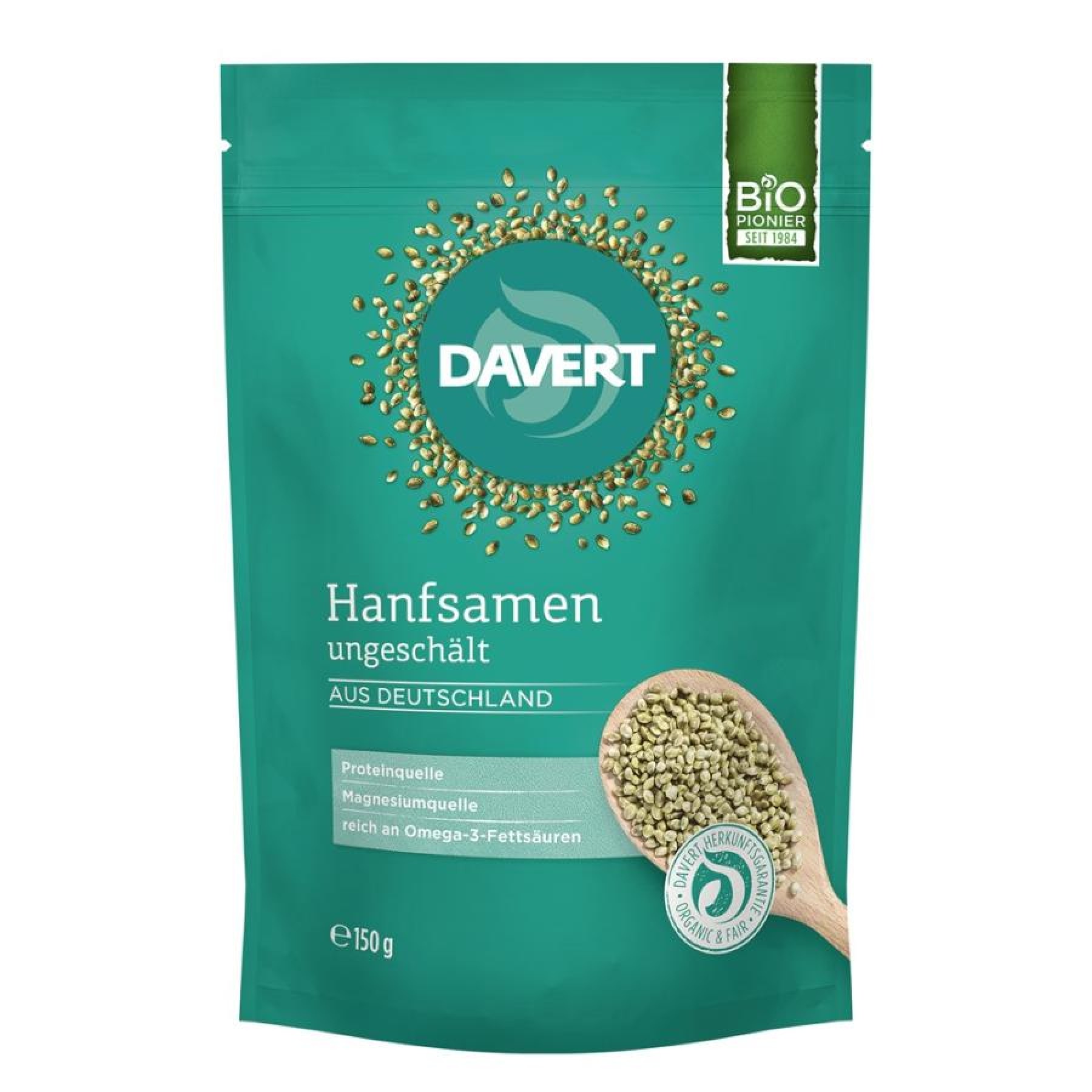 Seminte de canepa in coaja, eco - 150 g