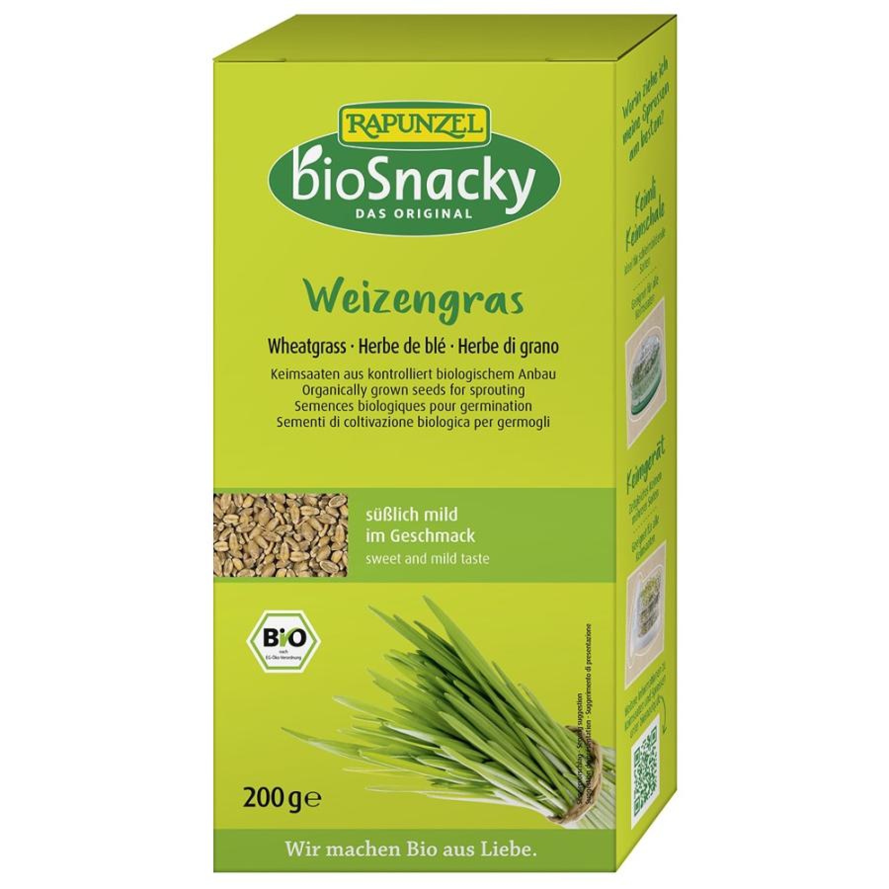 Seminte de iarba de grau bio pentru germinat - 200 g