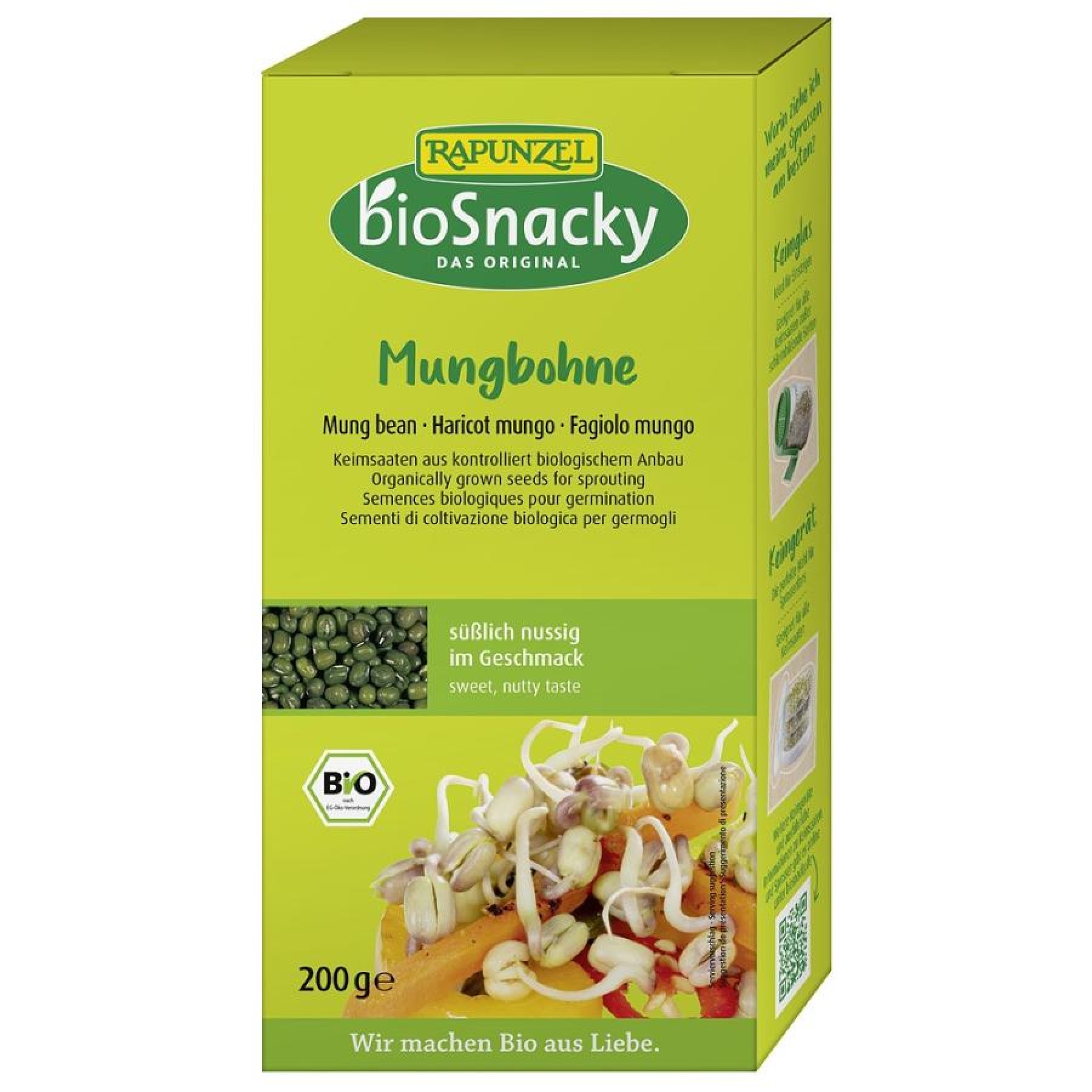 Seminte de fasole mung pentru germinat, eco - 200 g