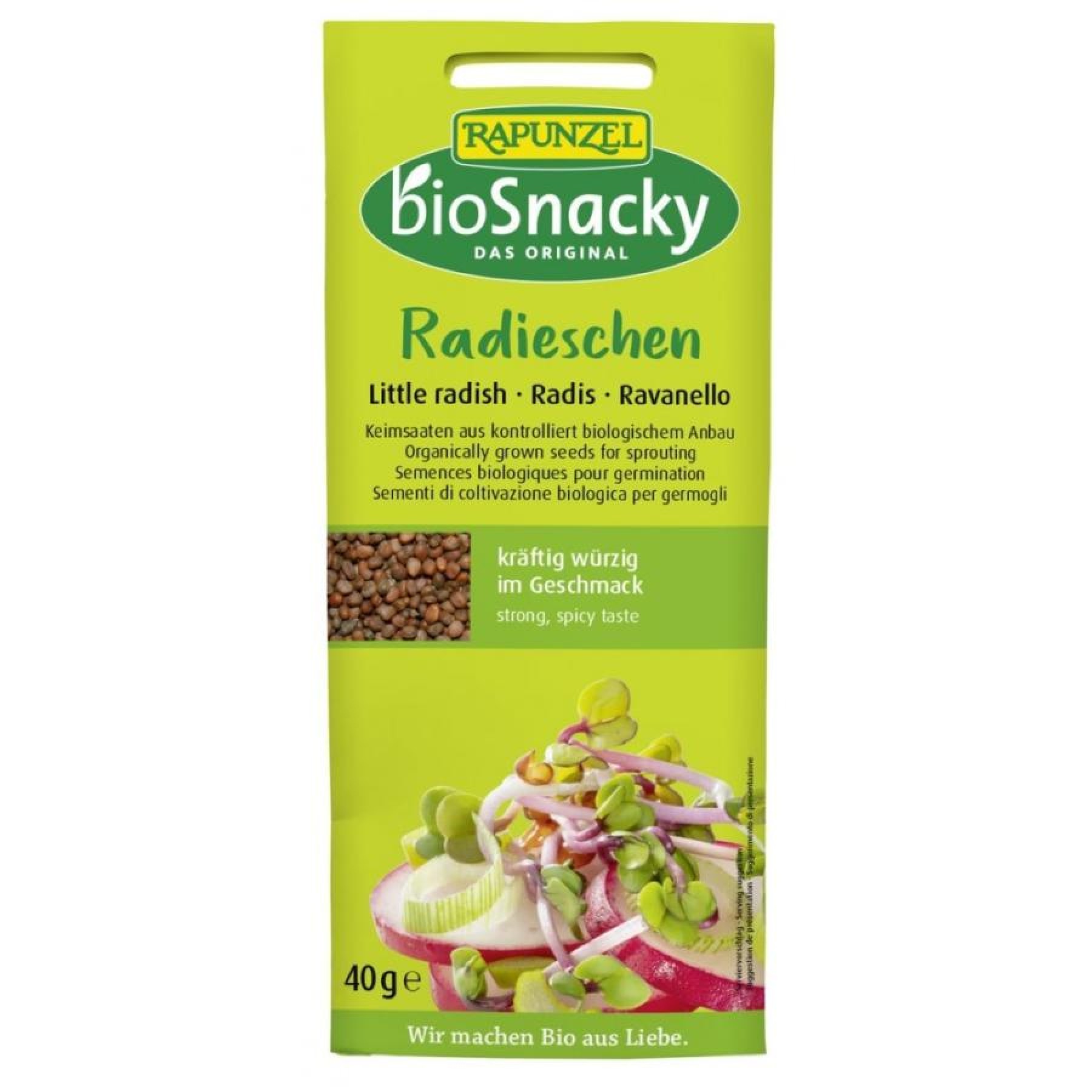 Seminte de ridiche bio pentru germinat - 40 g
