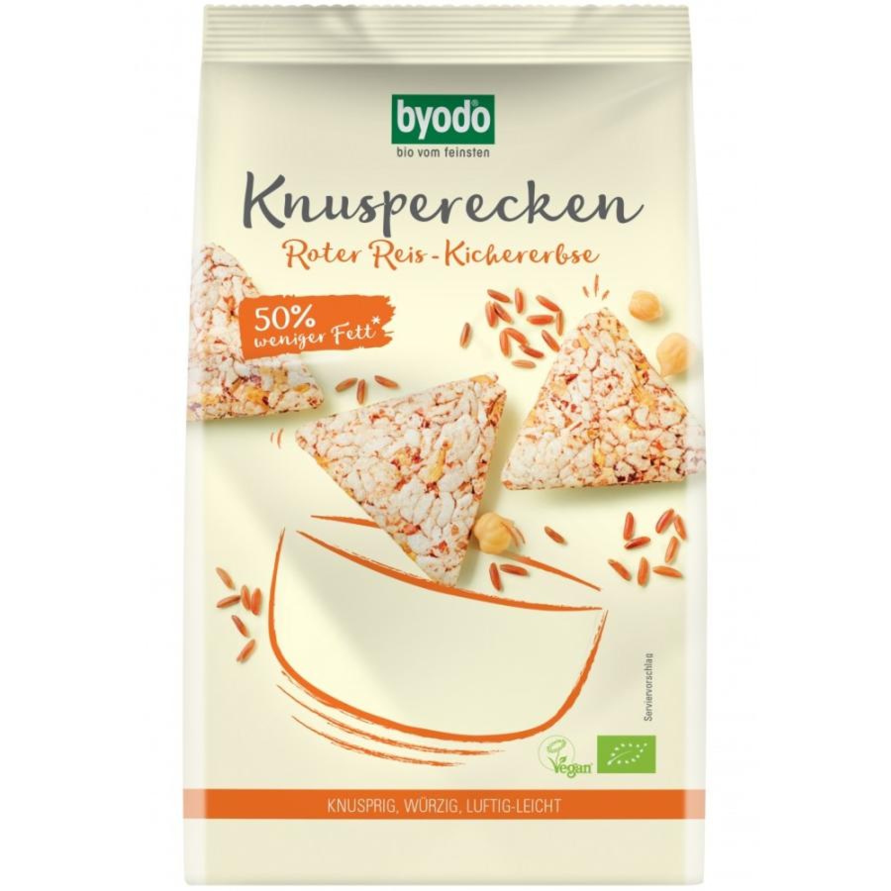 Mini Crackers din orez rosu si naut fara gluten, eco - 90 g
