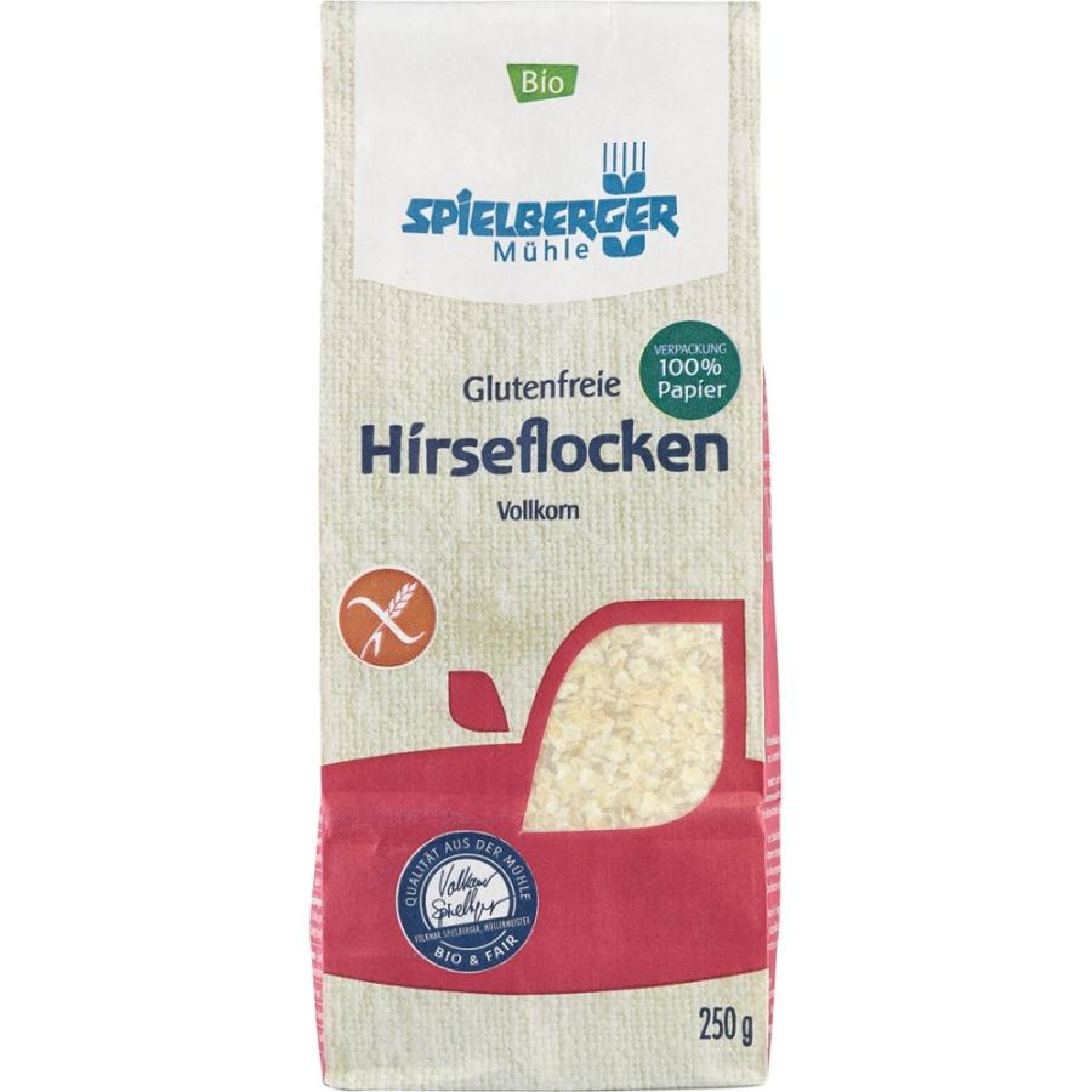 Fulgi integrali din mei fara gluten, eco - 250 g