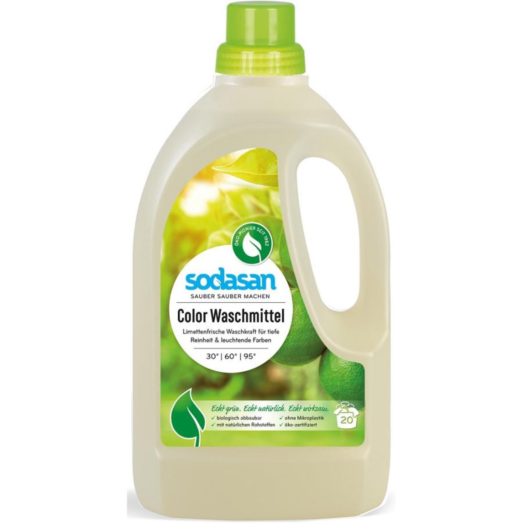 Detergent lichid pentru rufe colorate cu lime - 1.50 L