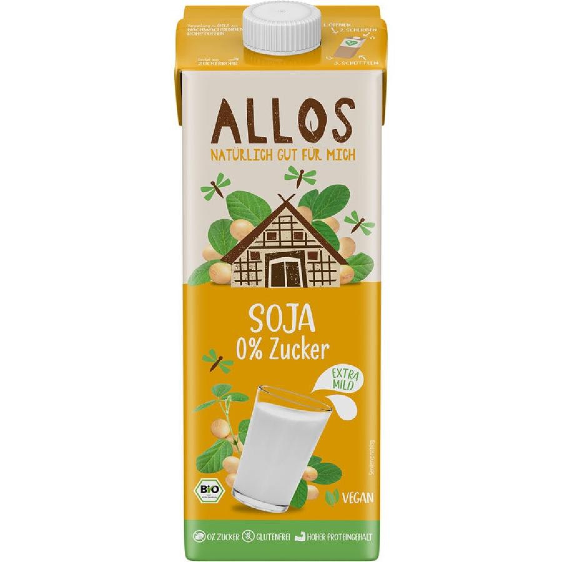 Bautura de soia bio fara gluten si lactoza - 1 L