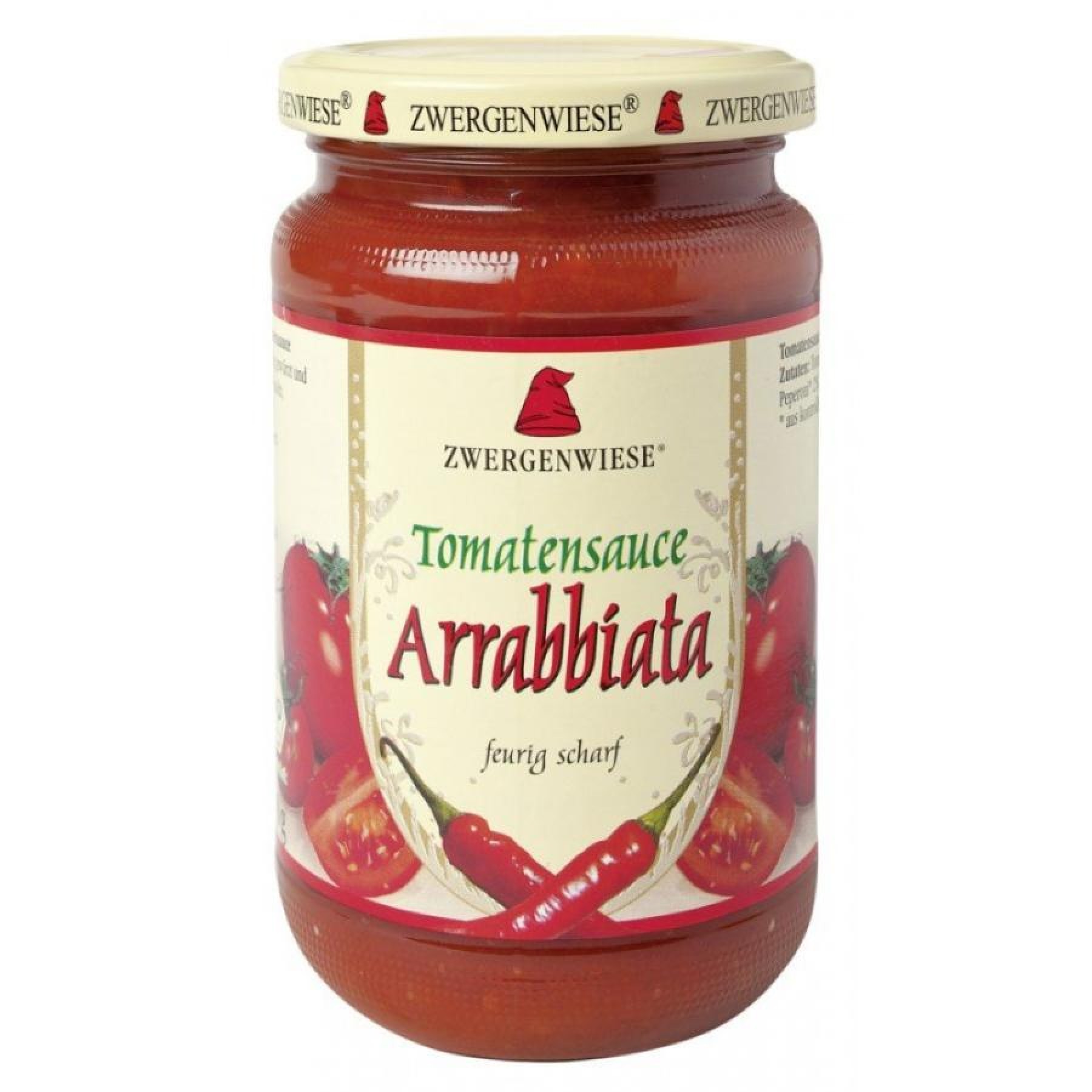 Sos bio de tomate Arrabbiata cu ardei iute - 340 ml