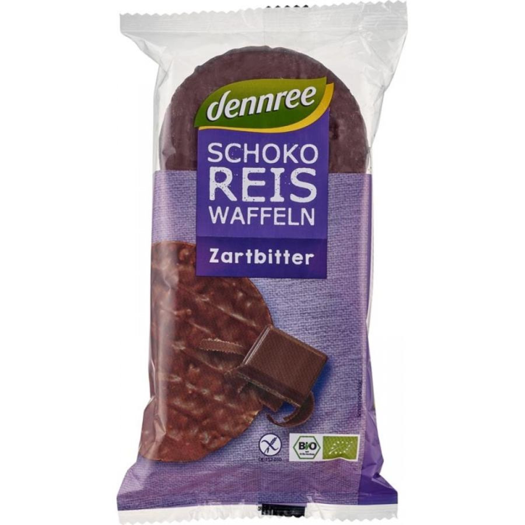 Rondele bio din orez expandat cu ciocolata bio - 100 g