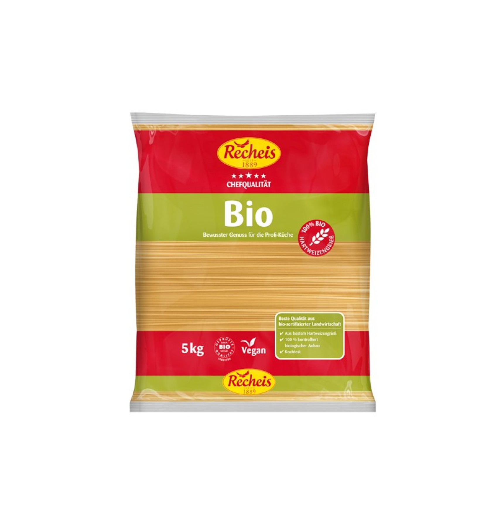 ECO/BIO Spaghetti din grau dur 5kg
