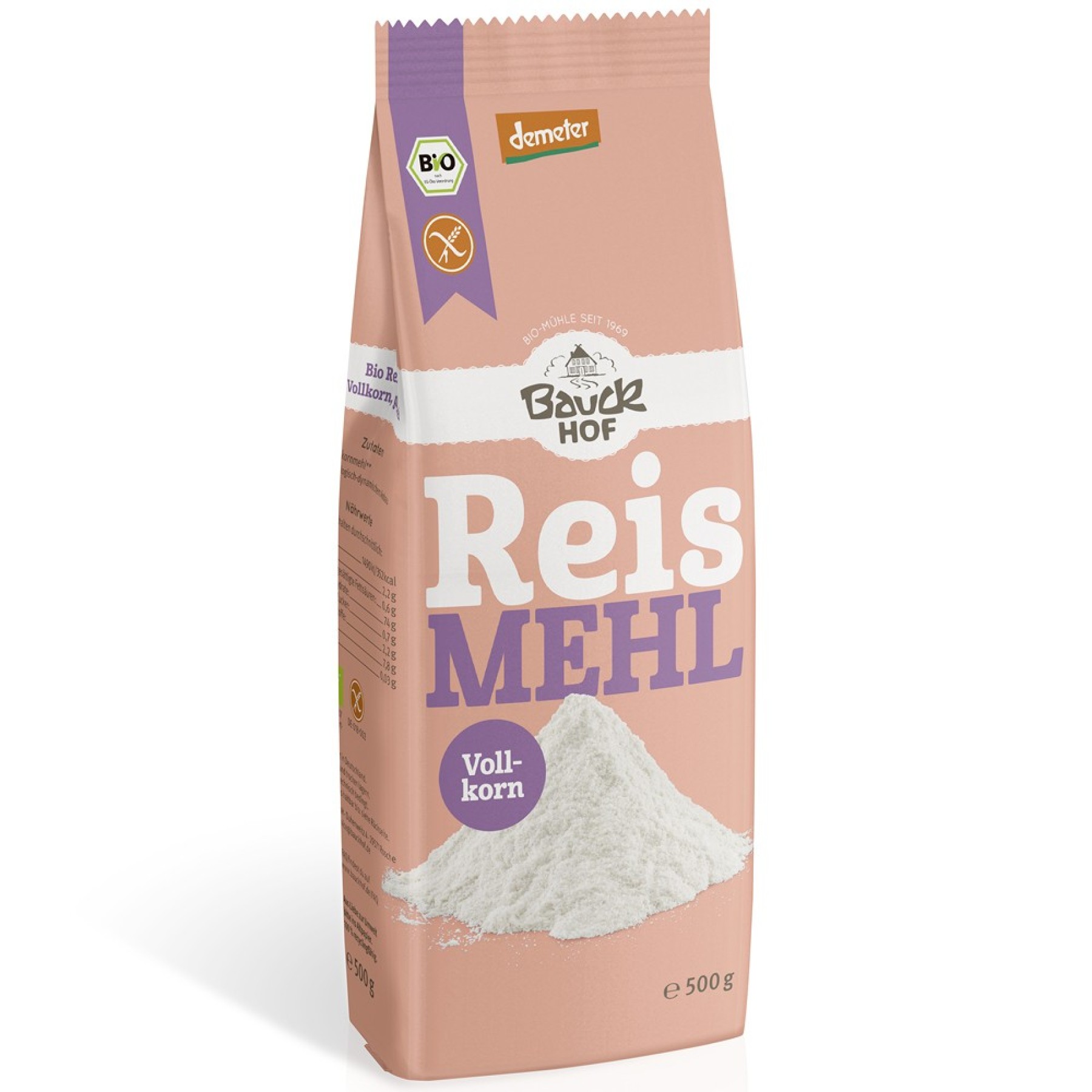 Faina integrala de orez fara gluten, eco - 500 g