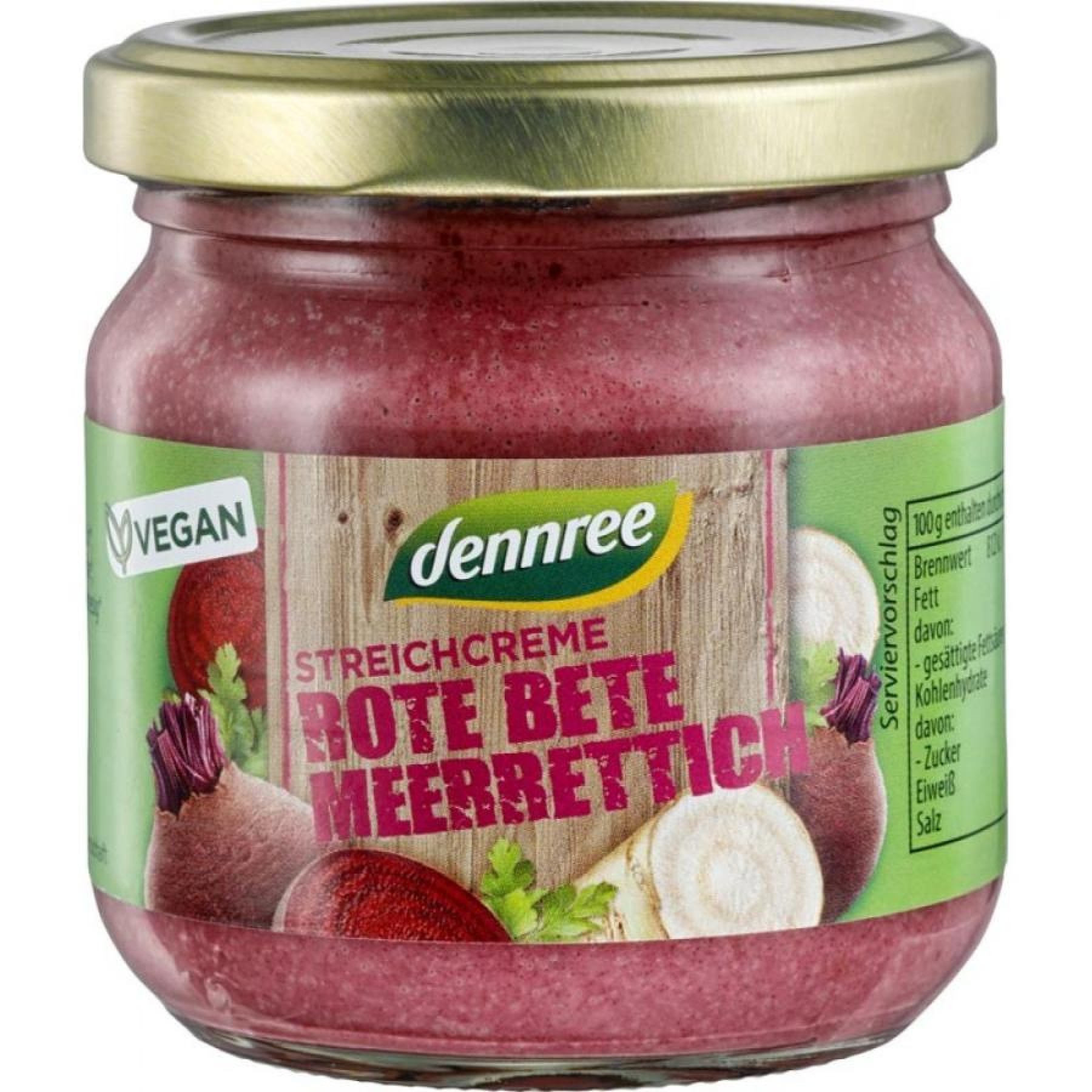 Pate vegetal cu sfecla rosie si hrean, eco - 180 g