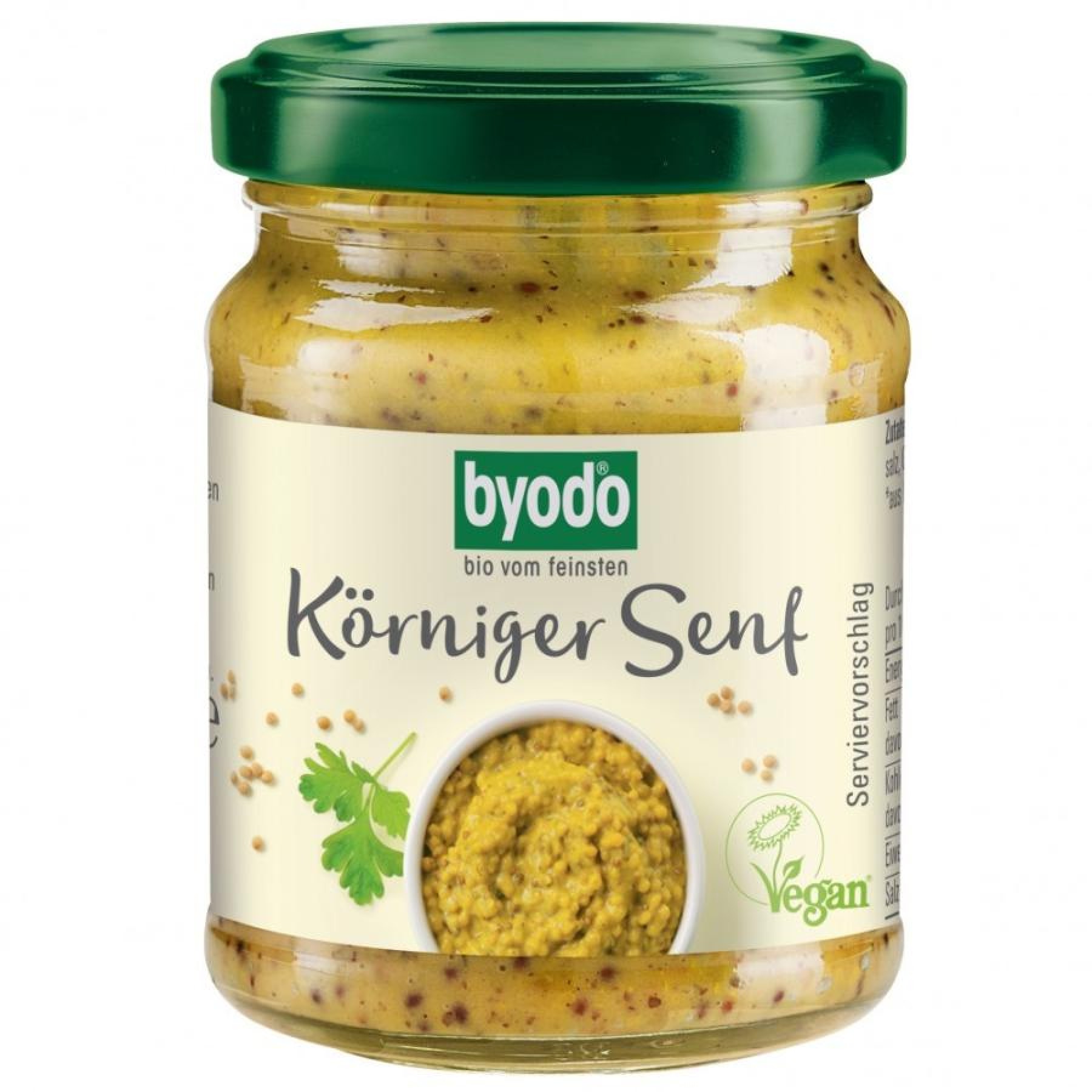 Mustar mediu cu boabe de mustar fara gluten - 125 ml