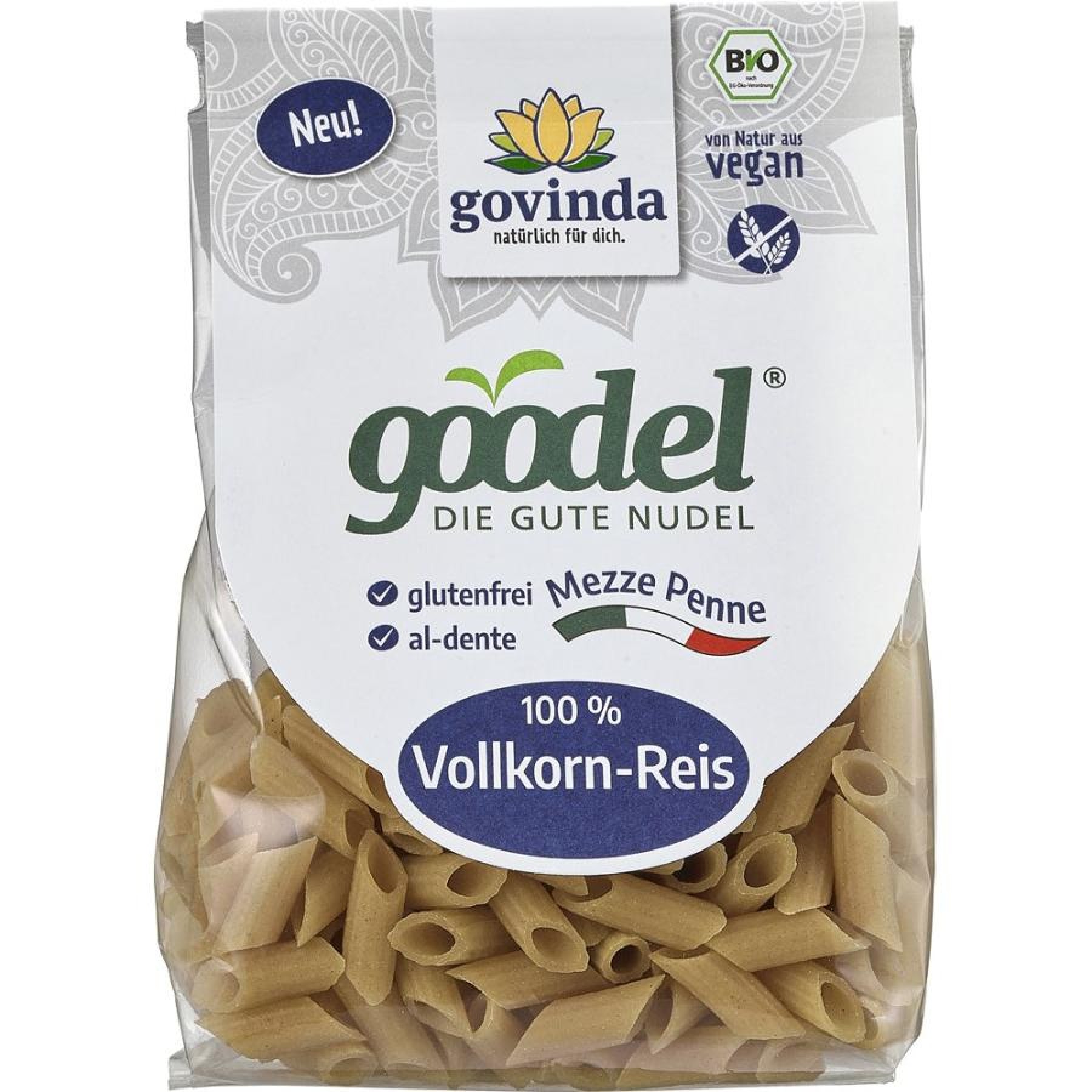 Penne din orez integral fara gluten, eco - 250 g