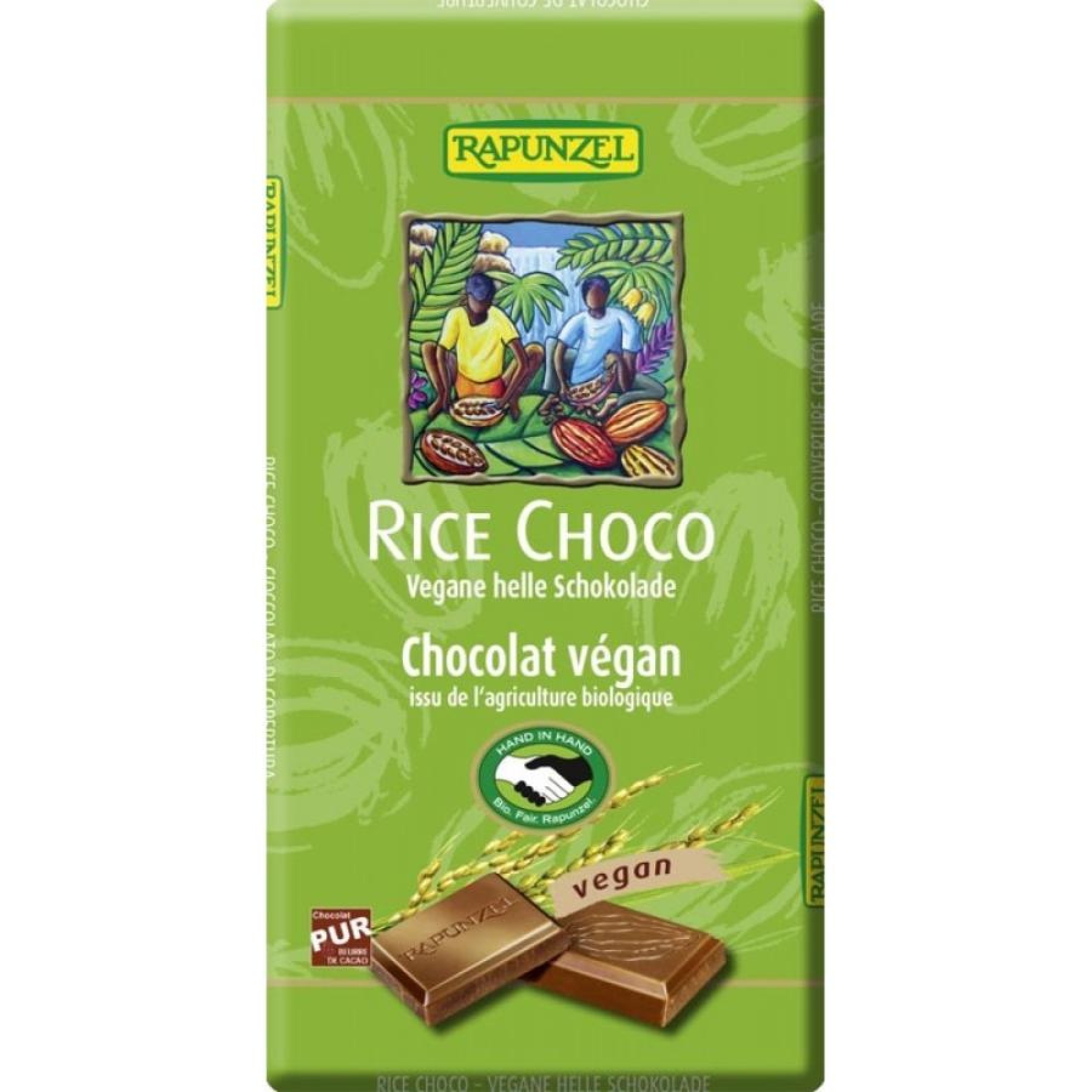 Ciocolata vegana cu orez, eco - 100 g