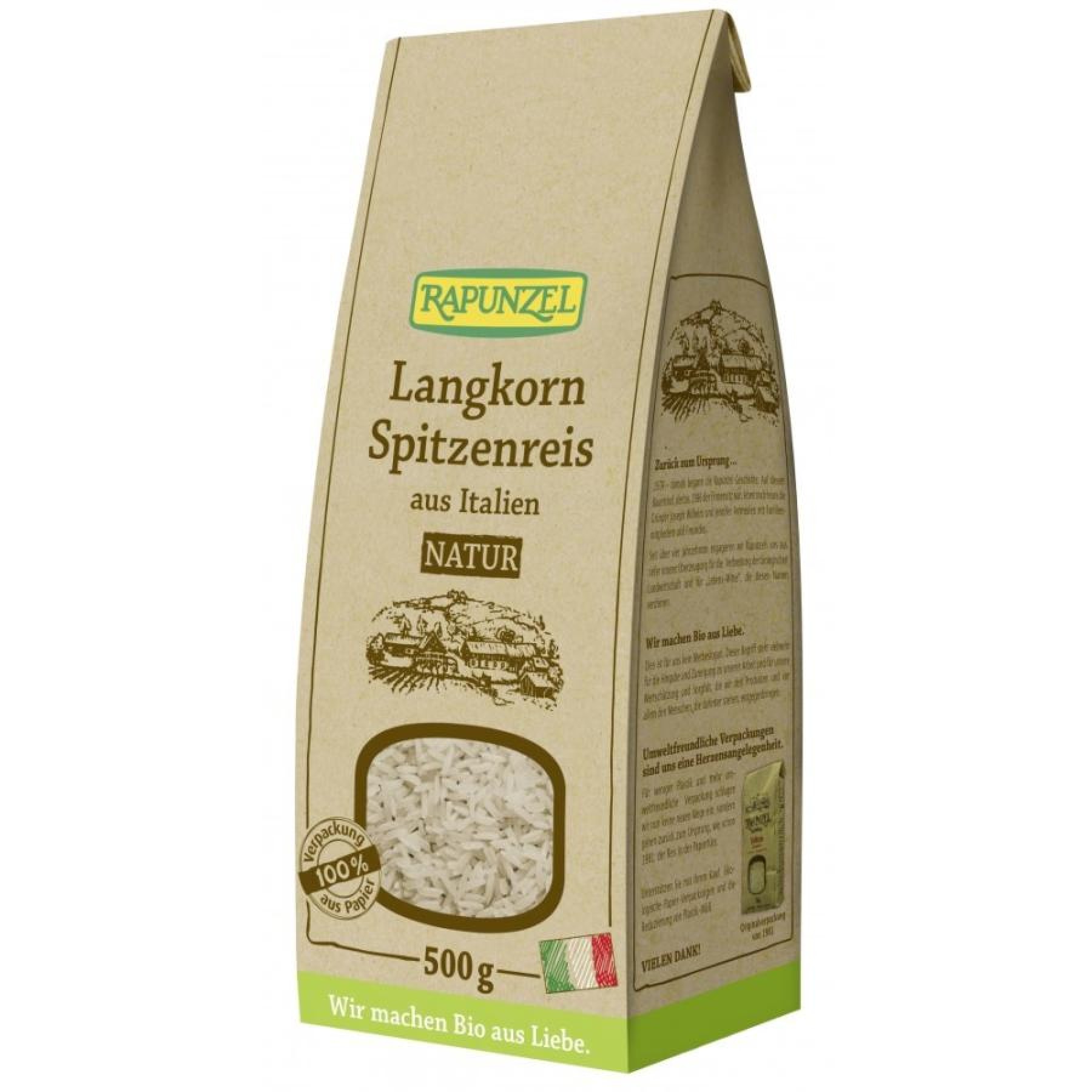 Orez integral cu bob lung, eco - 500 g