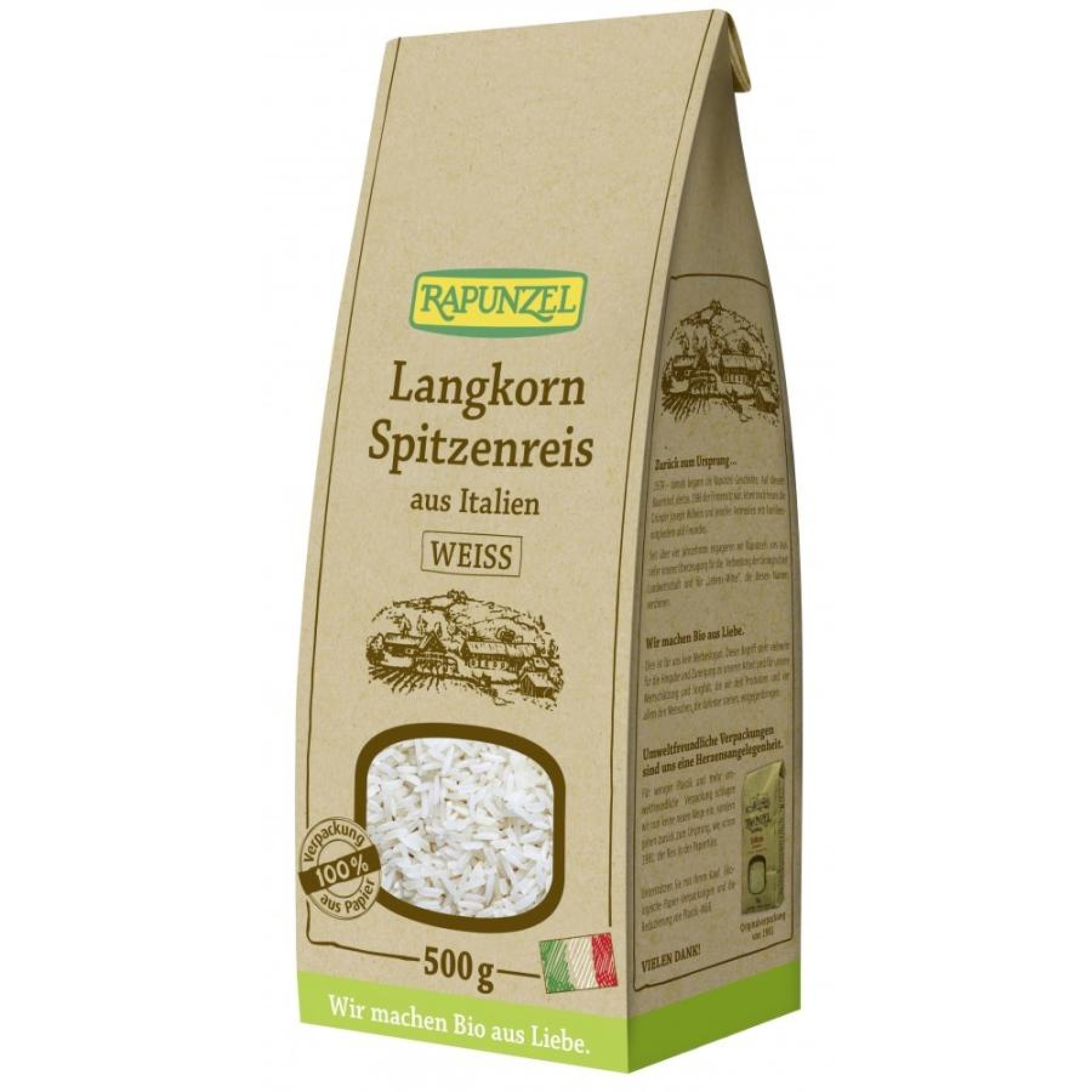 Orez alb cu bob lung, eco - 500 g
