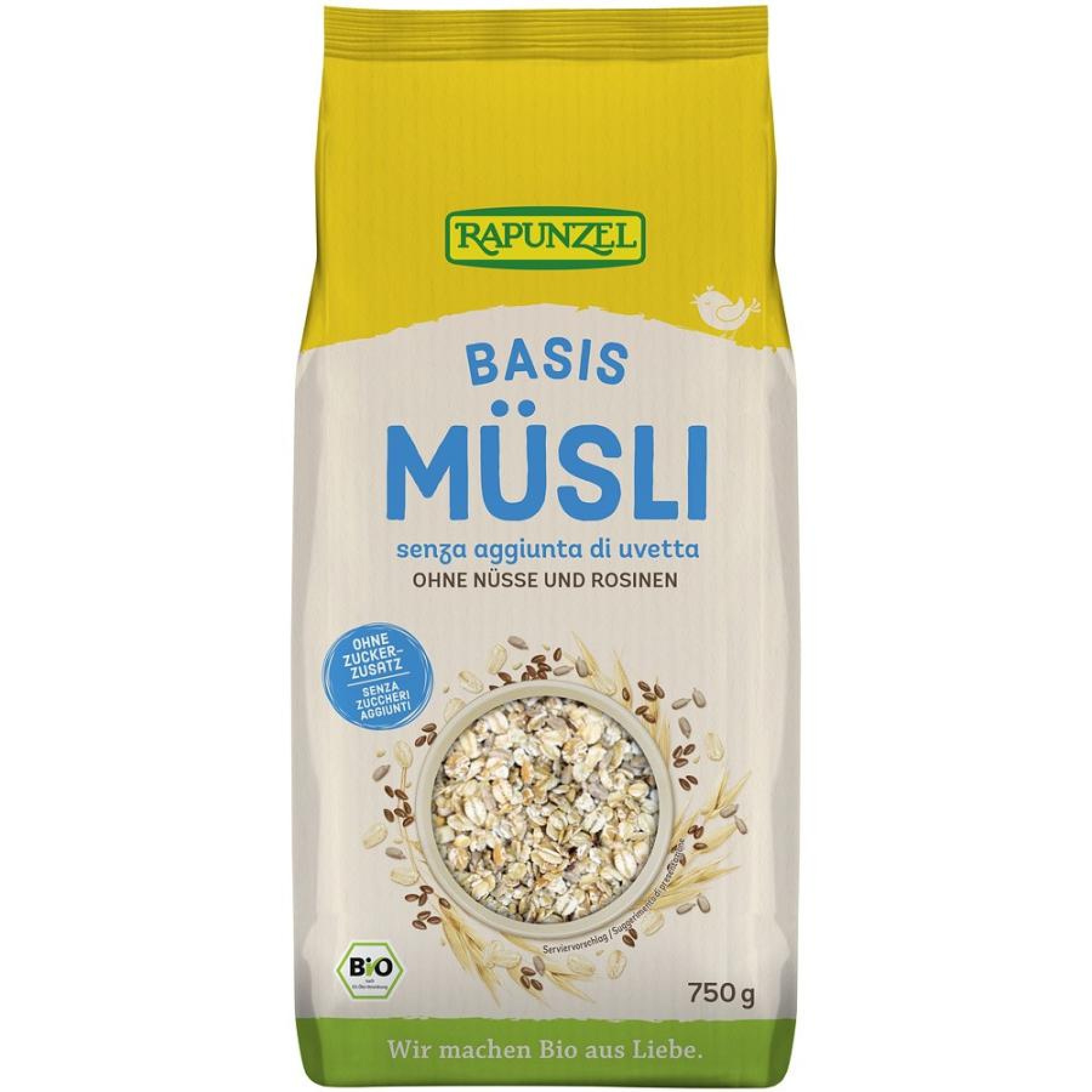 Musli de baza fara zahar adaugat, eco - 750 g