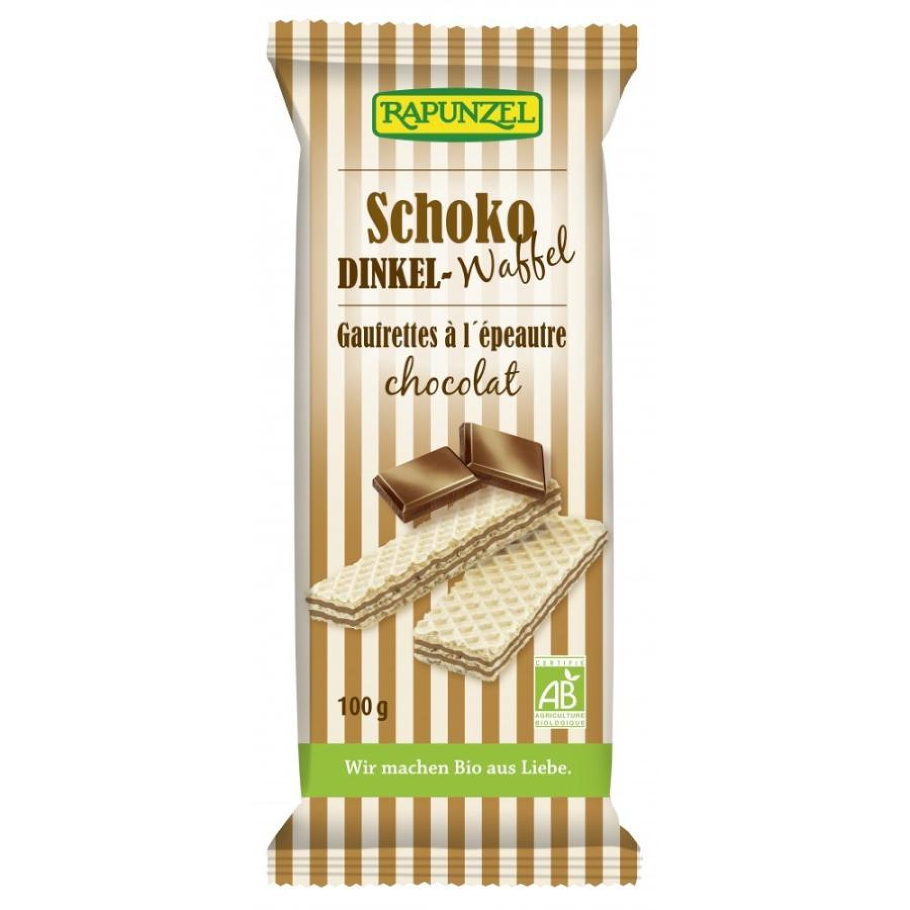 Napolitana bio cu ciocolata - 100 g
