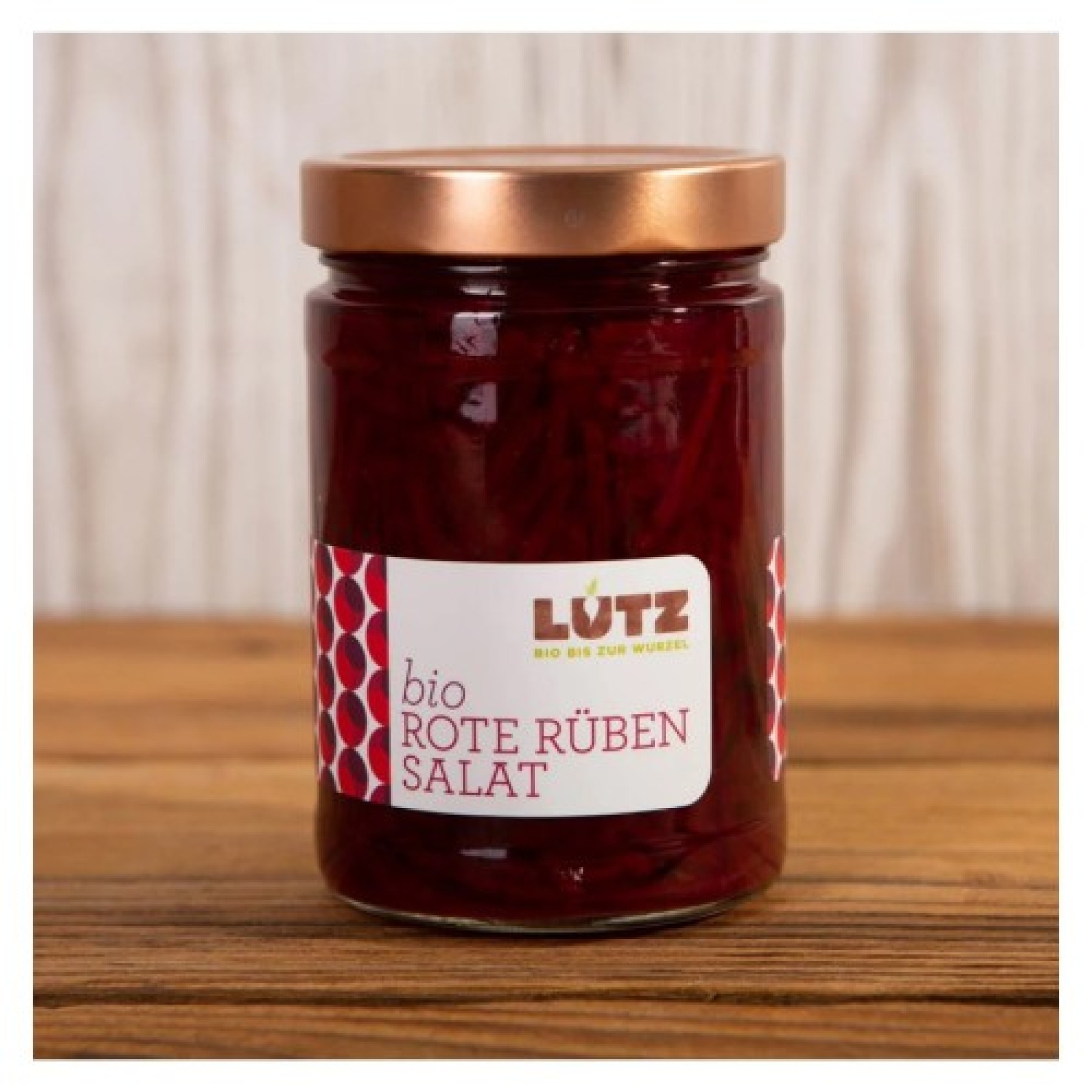 Salată bio de sfeclă roșie, 530g lutz