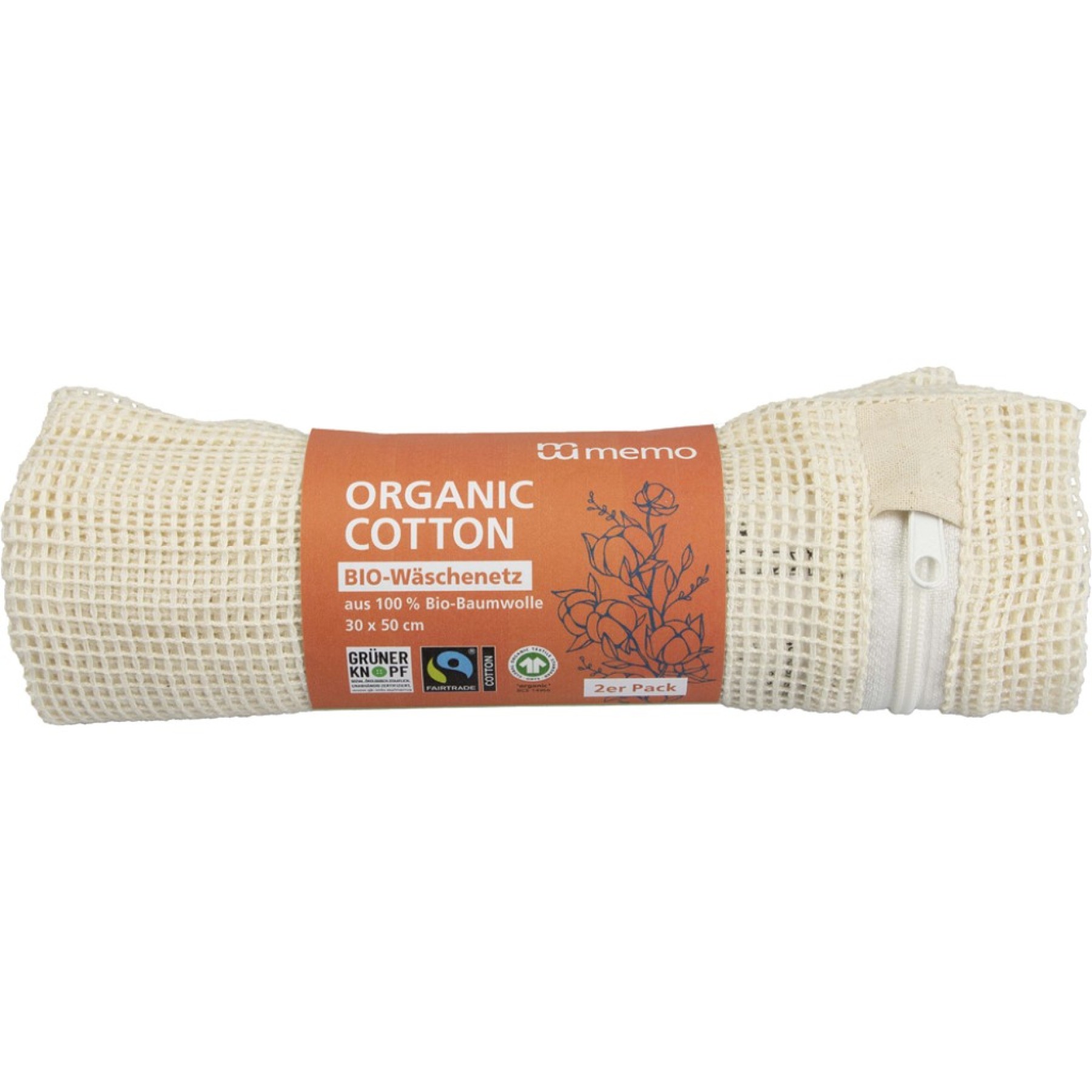 Saci din bumbac organic pentru spalat rufe 30x50 cm - 2 buc