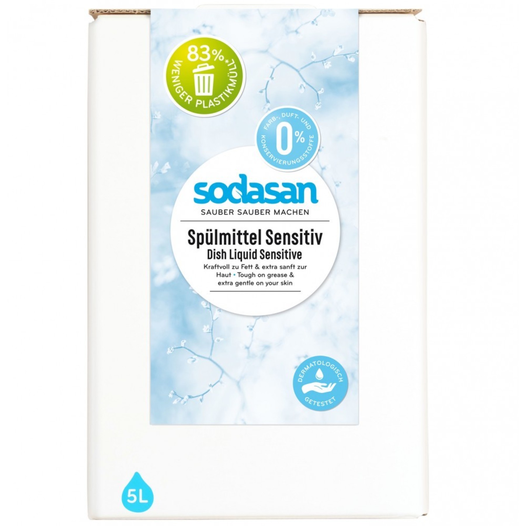 Detergent de vase lichid sensitiv bag-in-box - 5 L