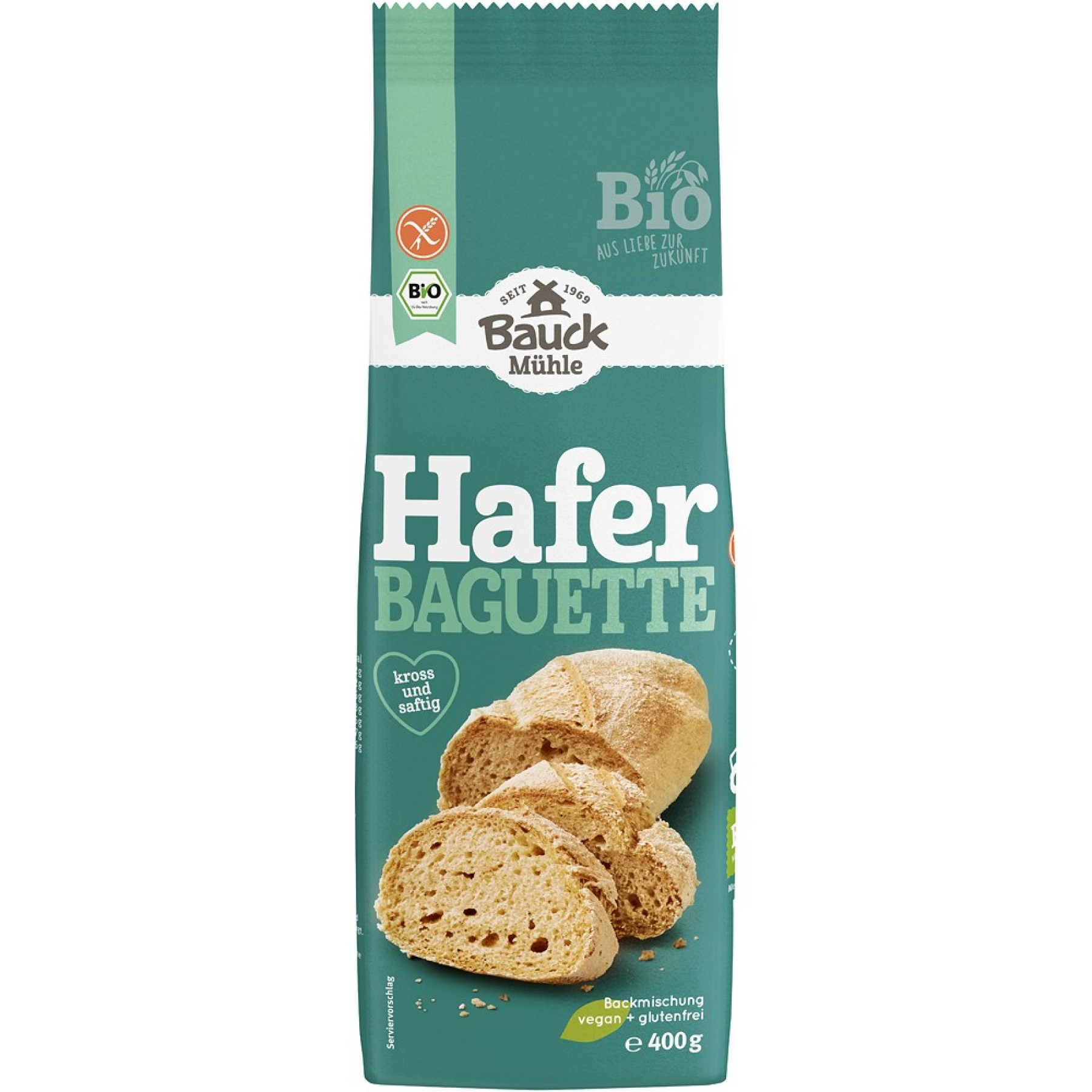 Mix pentru bagheta din ovaz fara gluten, eco - 400 g