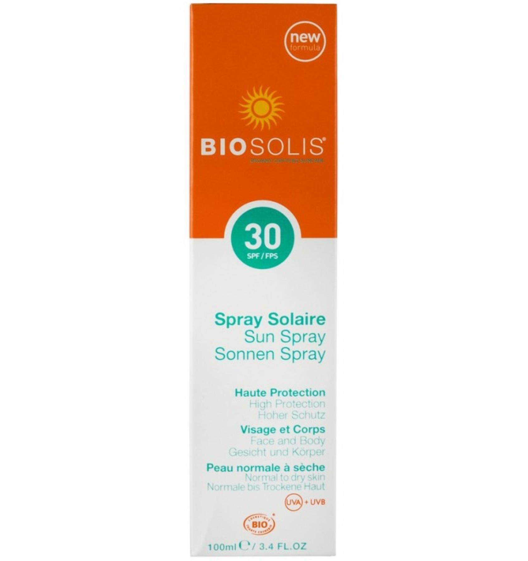 Spray de soare cu protectie solara, SPF 30+, 100 ml Biosolis