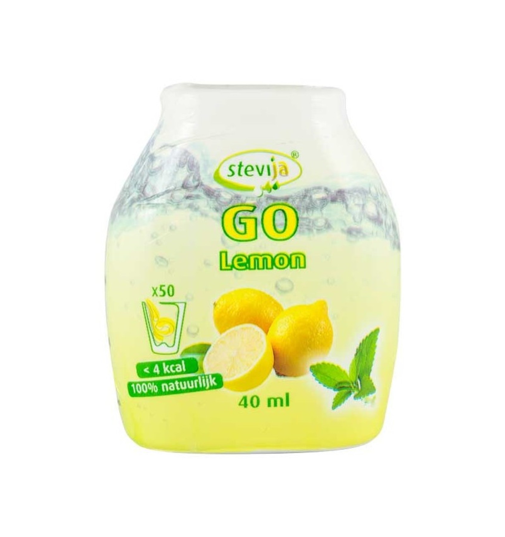 GO - Indulcitor pe baza de stevie cu aroma de lamaie, 40 ml