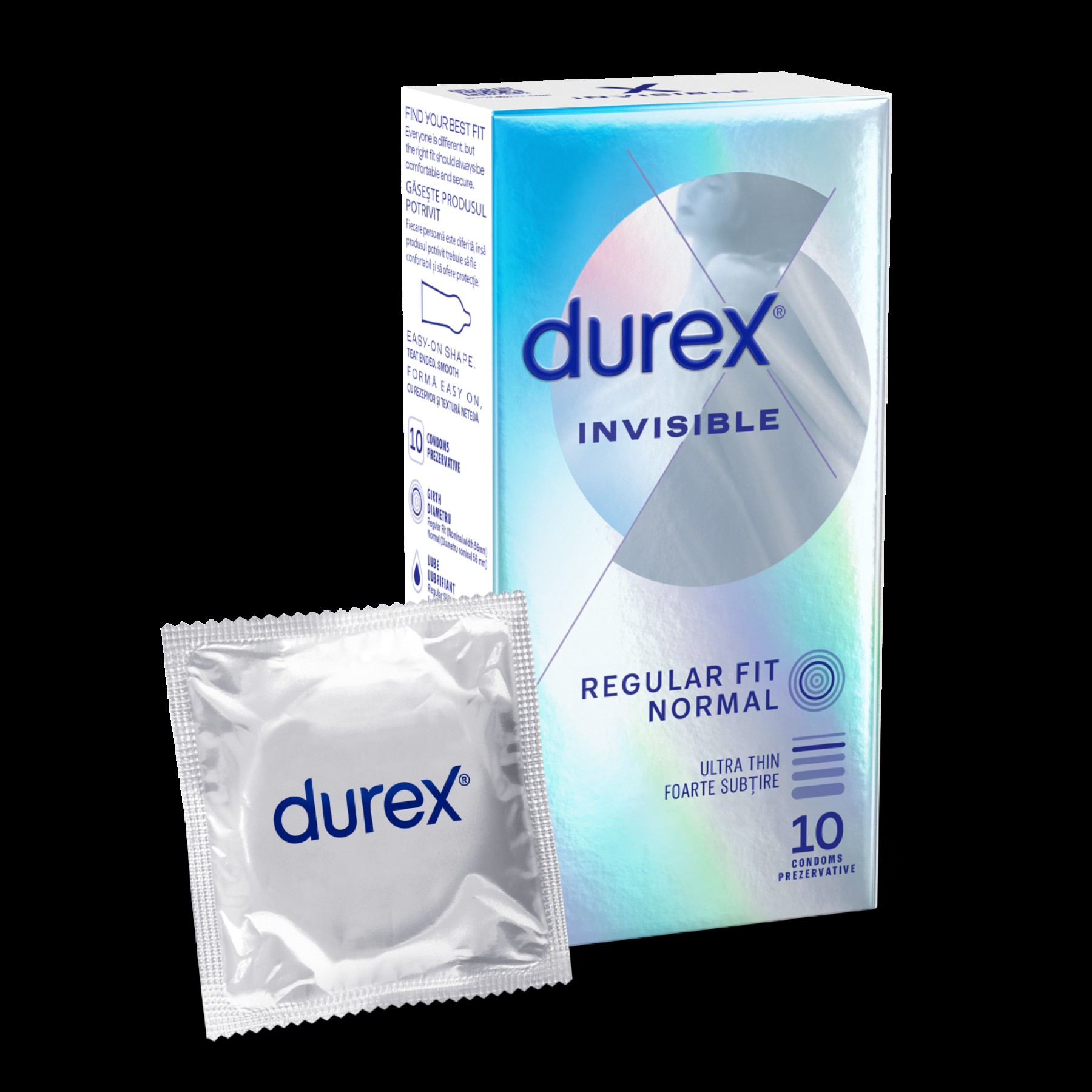 Prezervative Durex Invisible Regular 10buc