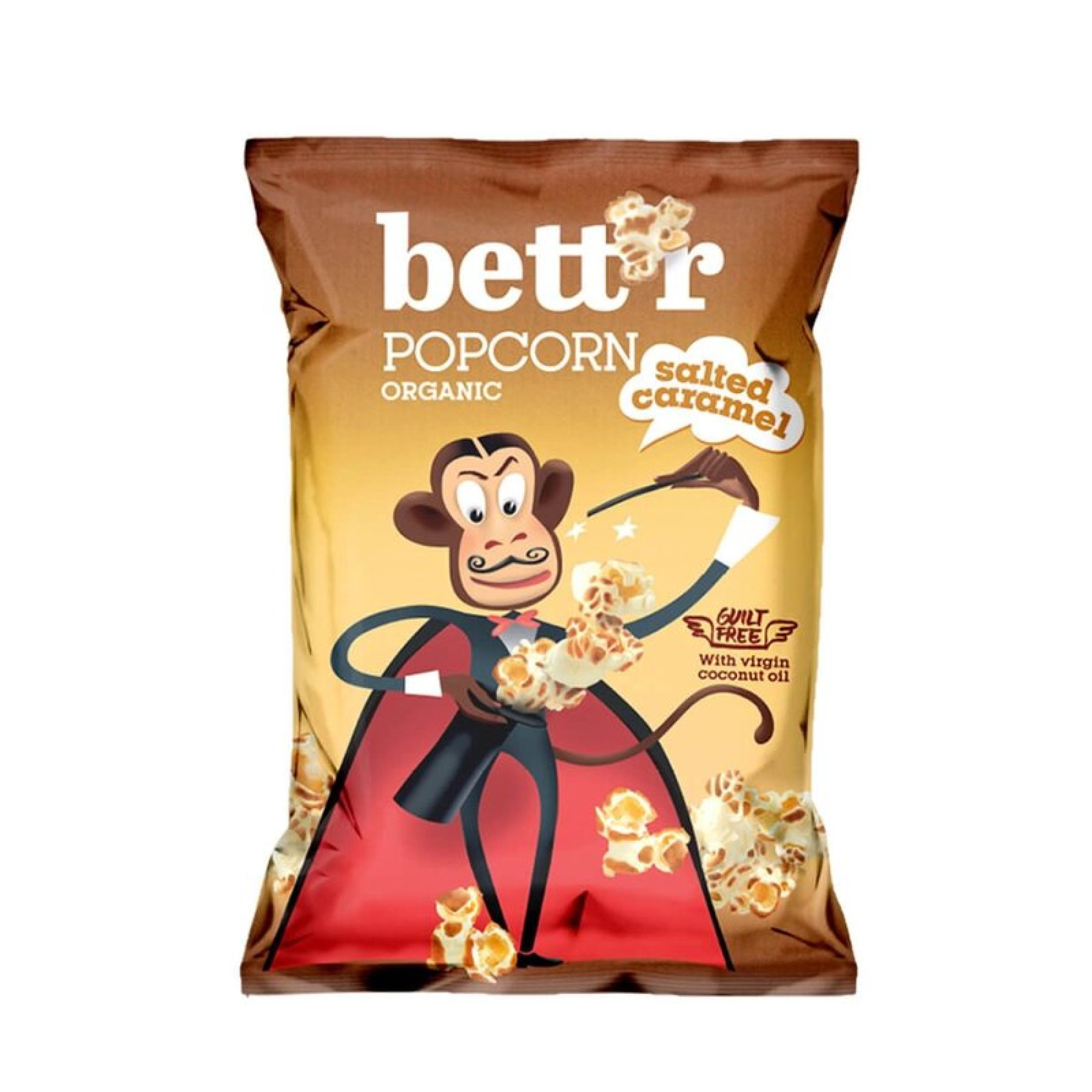 Popcorn cu caramel sarat bio 60g Bettr