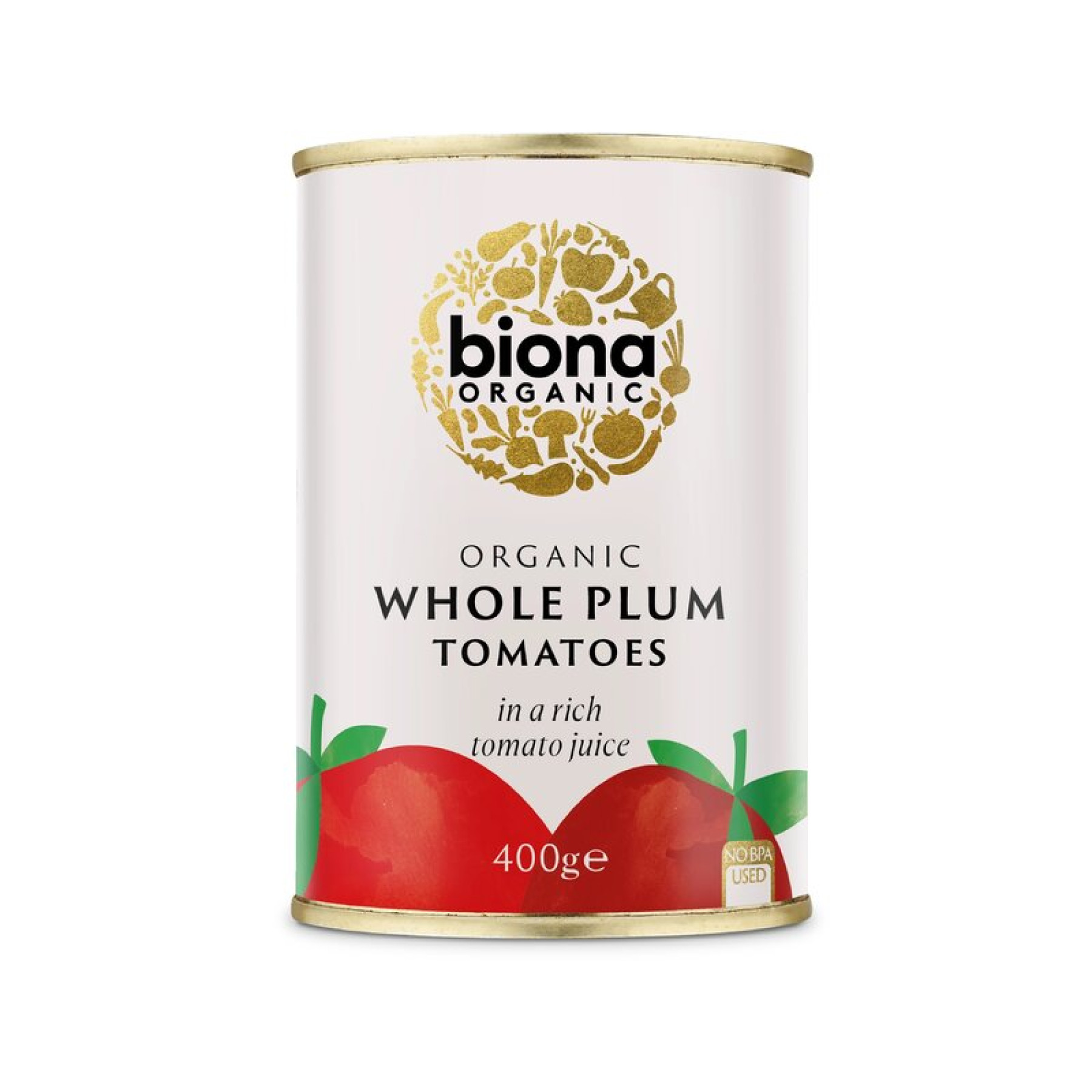 Rosii intregi la conserva bio 400g Biona