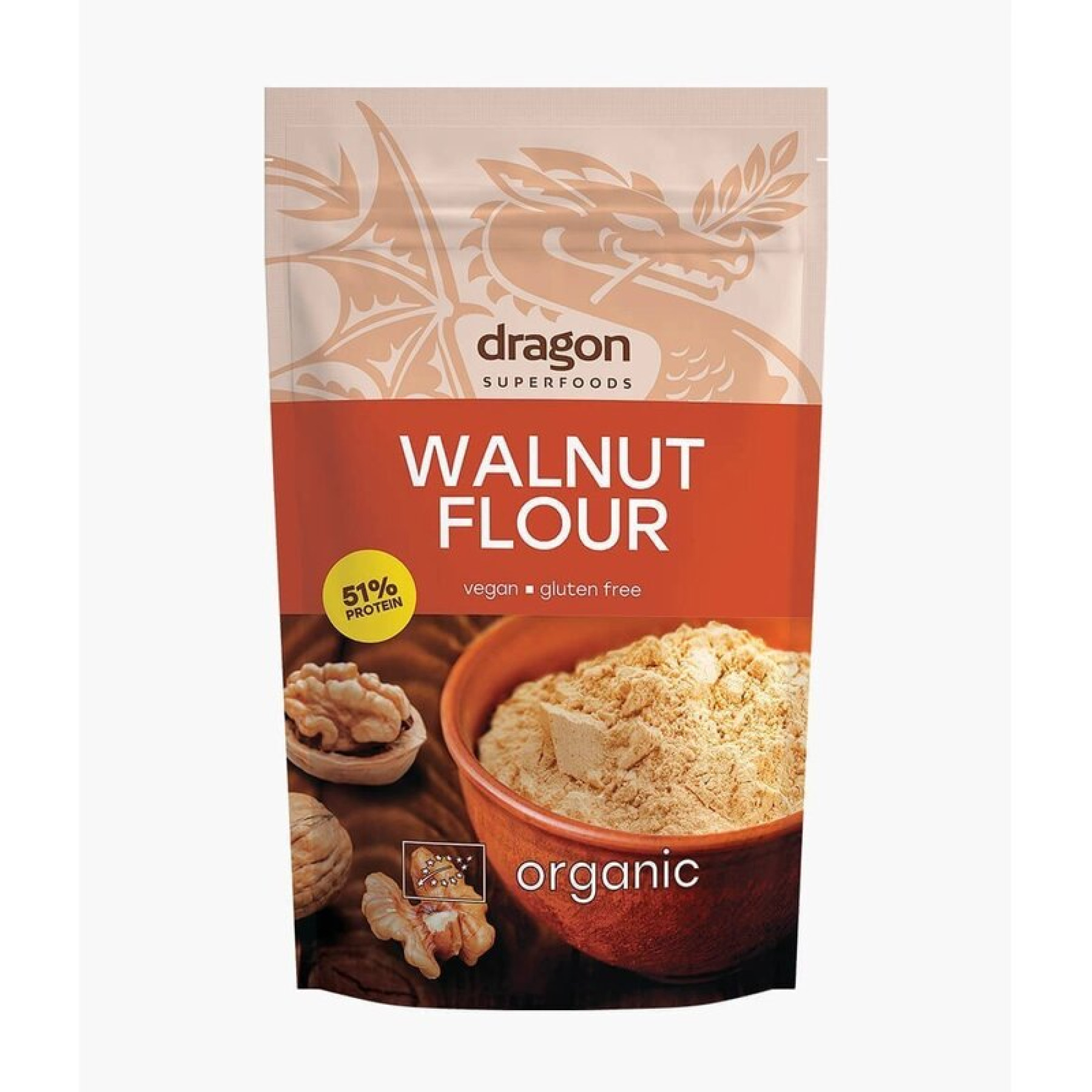 Faina de nuci bio 200g Dragon Superfoods