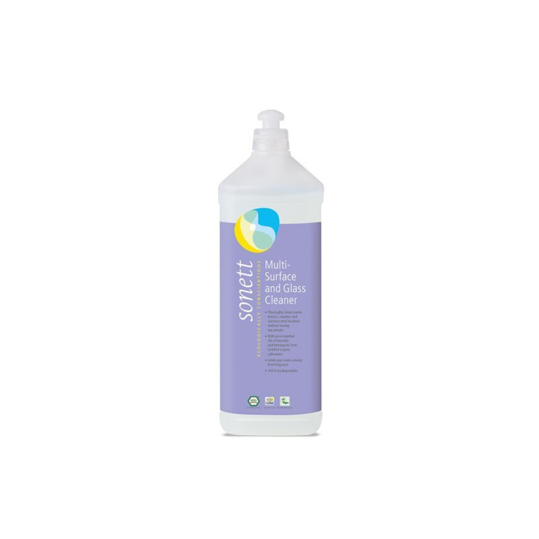 Detergent lichid pentru sticla si alte suprafete ecologic 1l Sonett